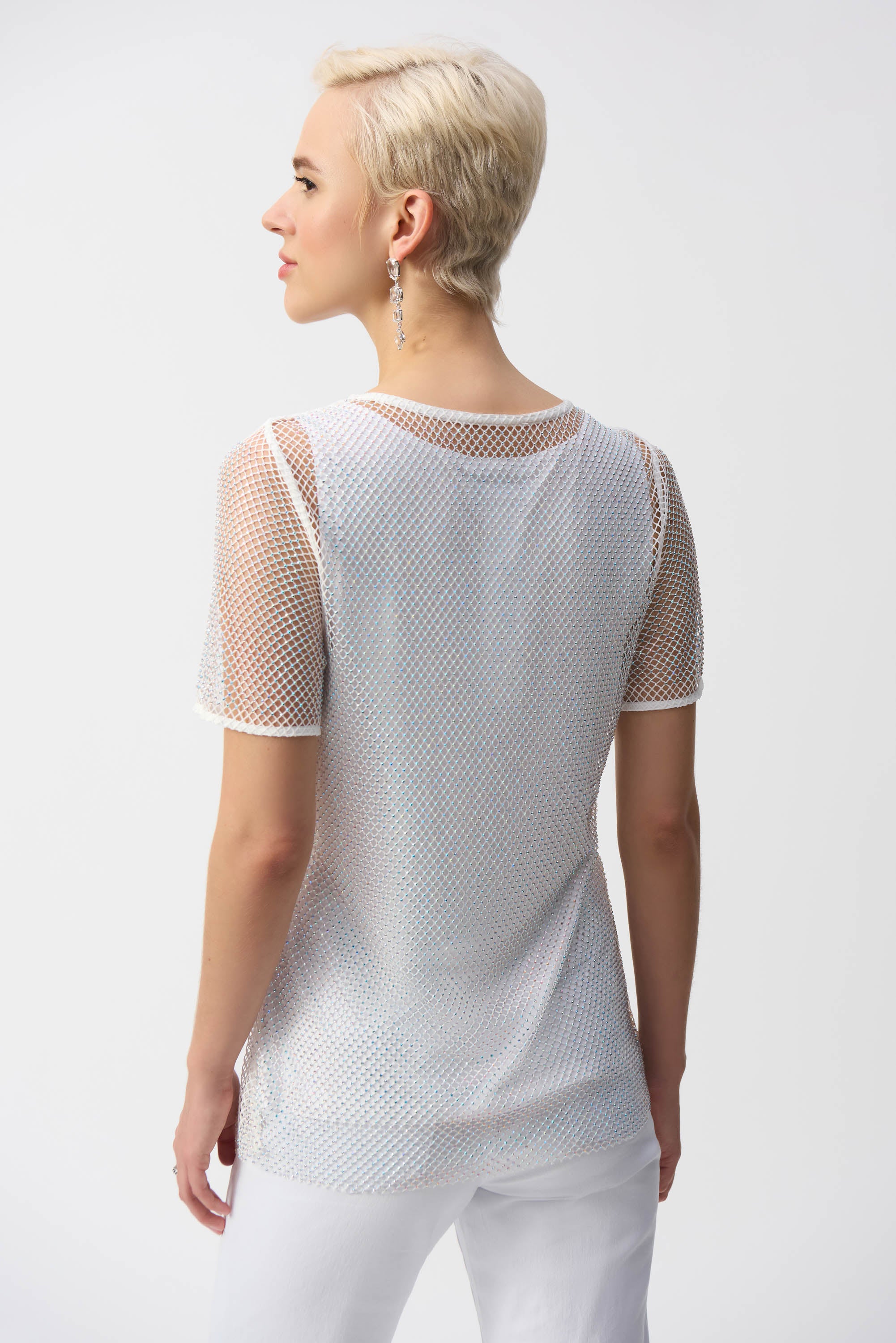 Sequined Mesh Top