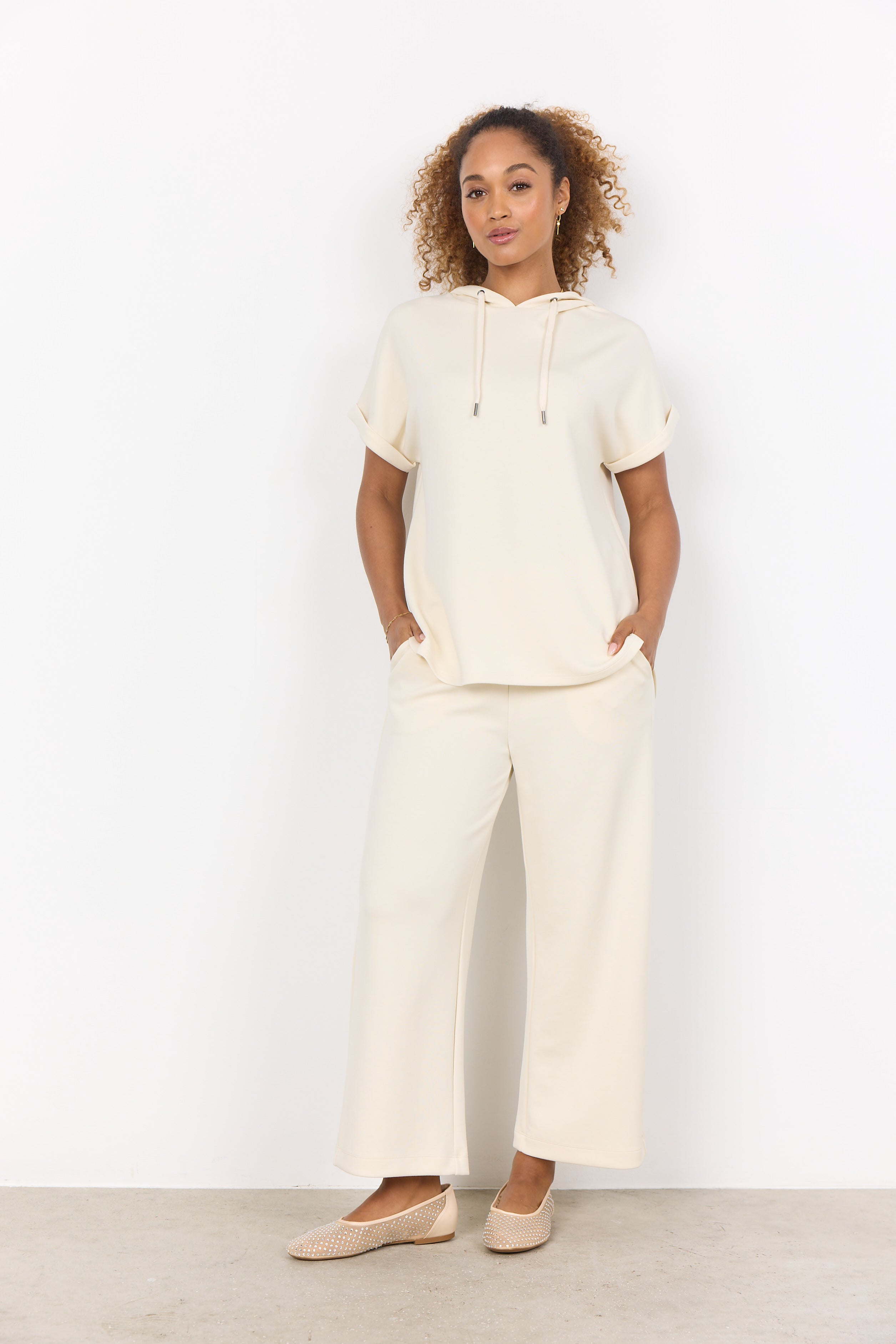 Hooded Short Sleeve Top