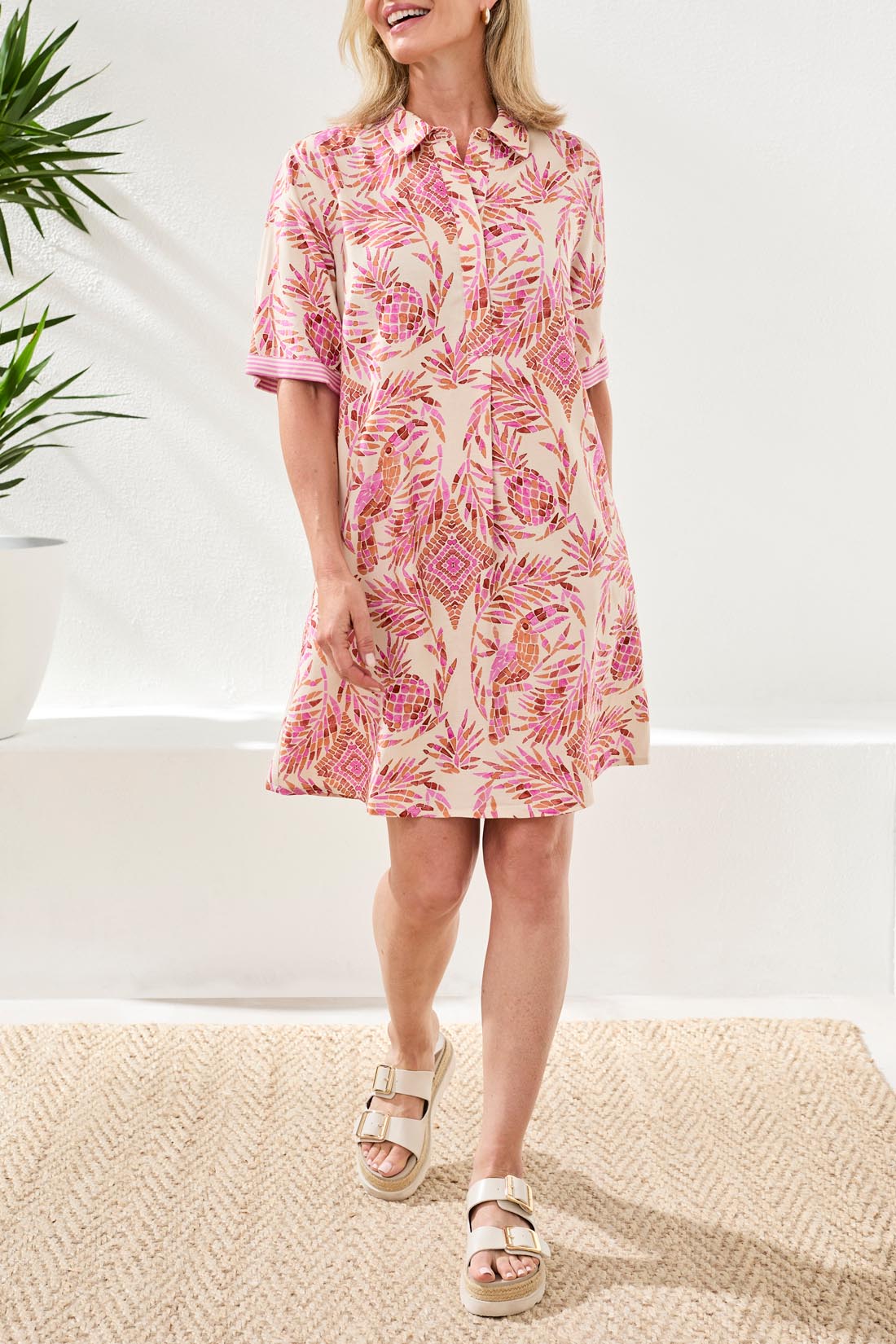 pineapple shirt dress NWT MAEVE Anthropologie Maxi Shirt Dress Pineapple Tropical X-Small XS $278