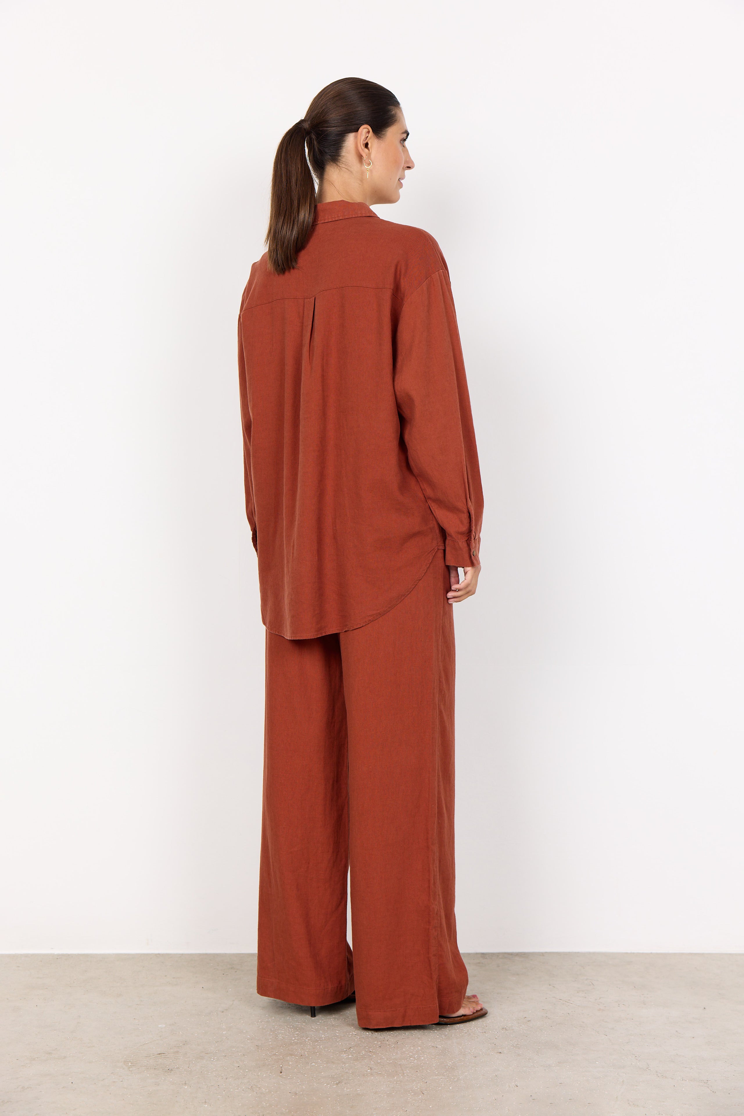 Linen Blend Oversize Shirt