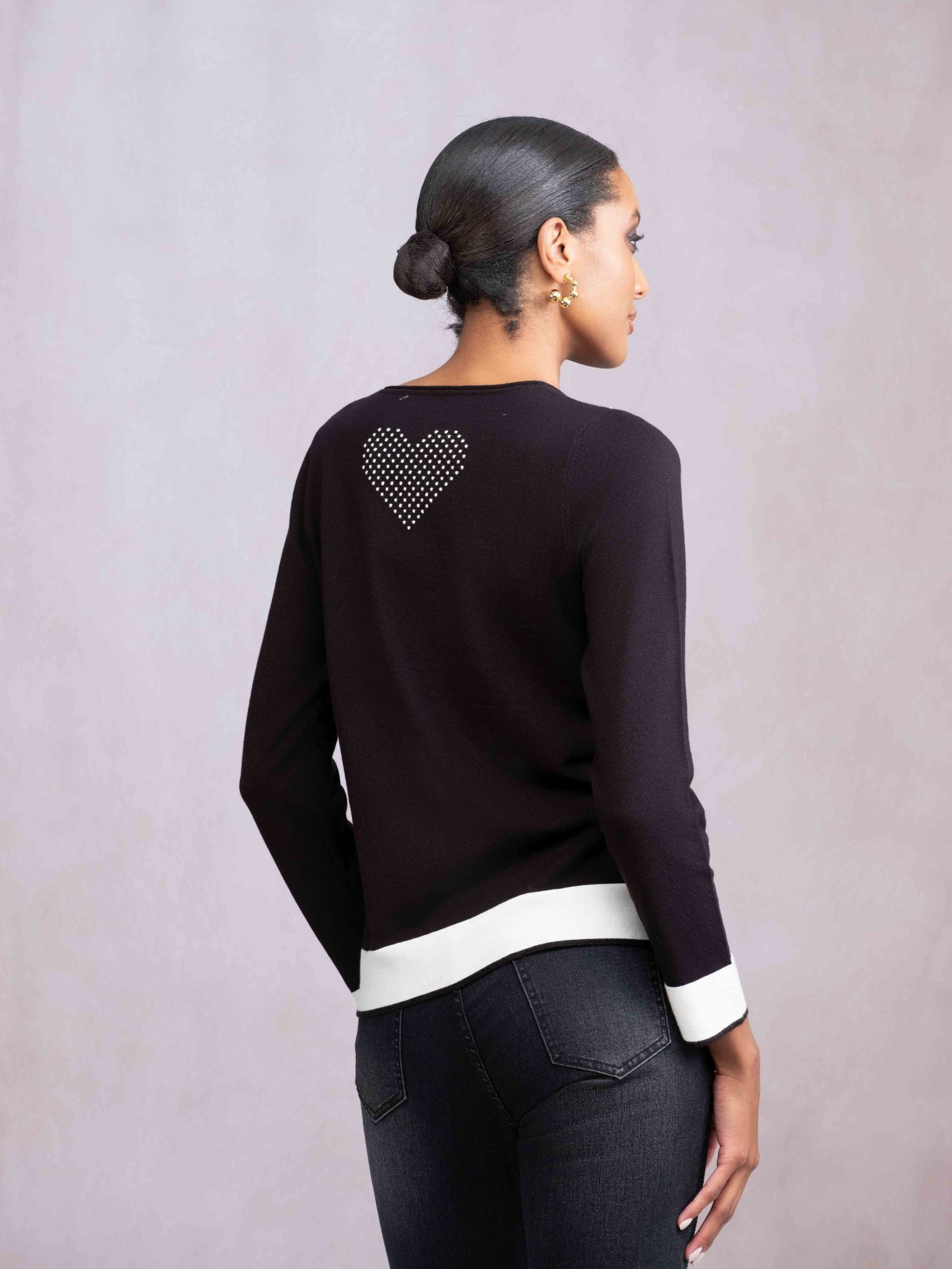 Dot Print Pullover
