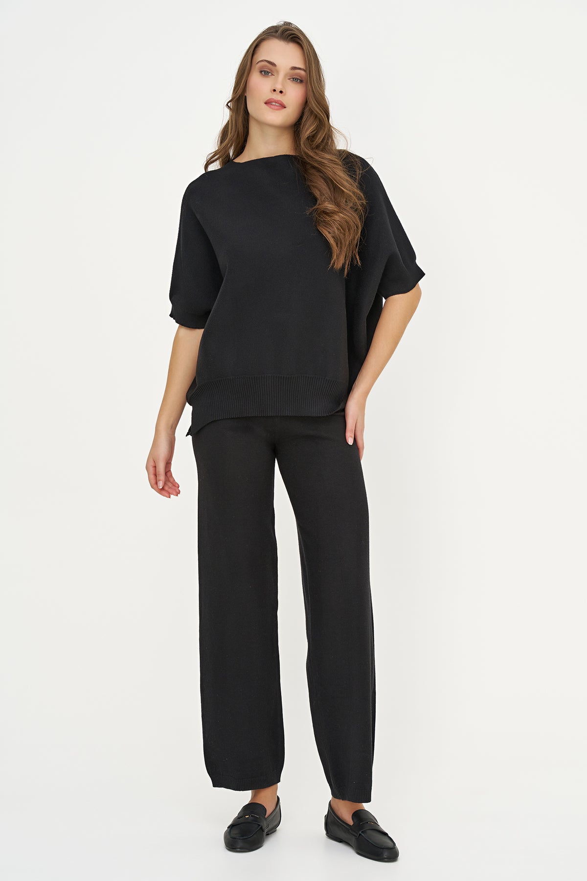Wide Leg Knit Pant