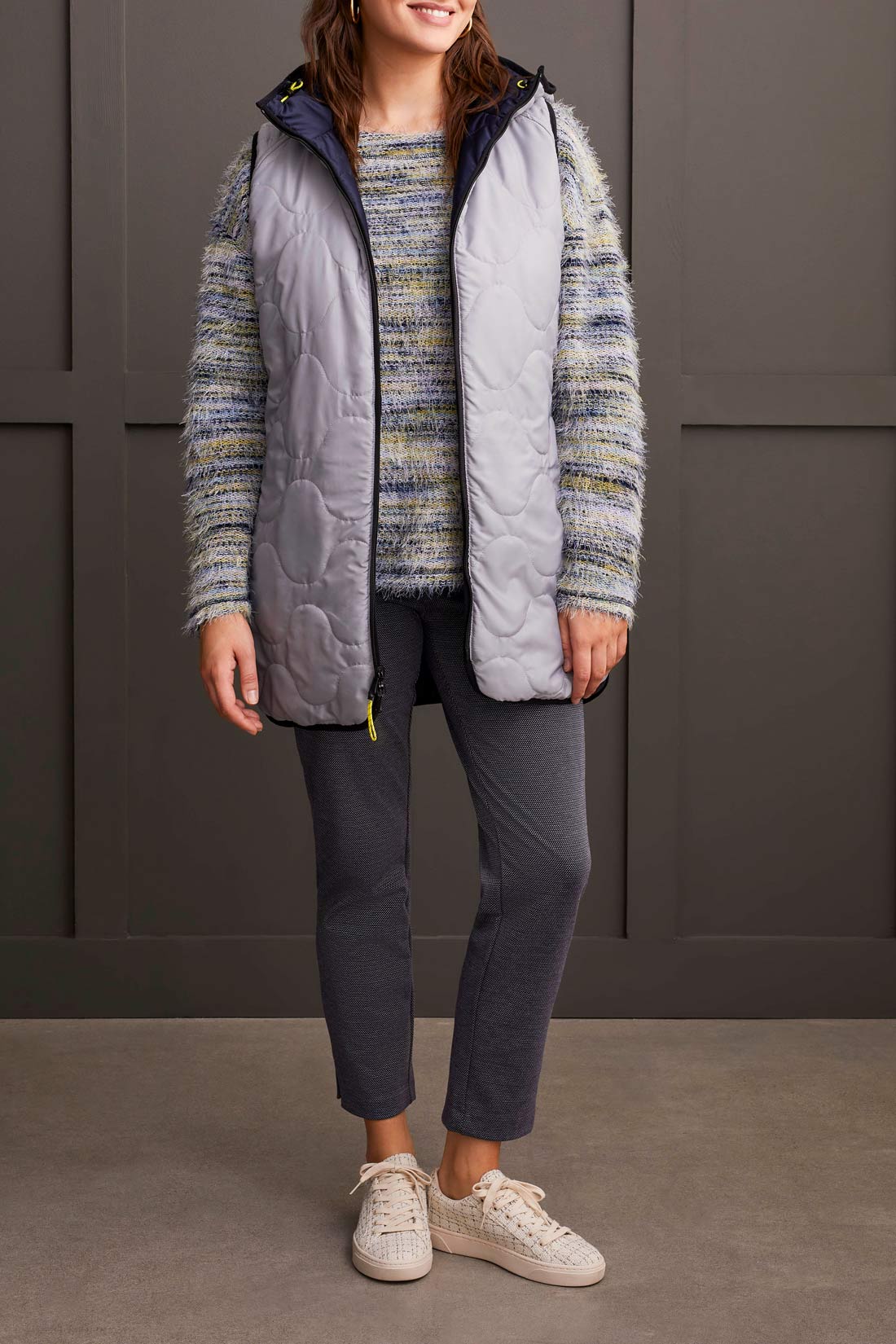 Reversible Long Puffer Vest