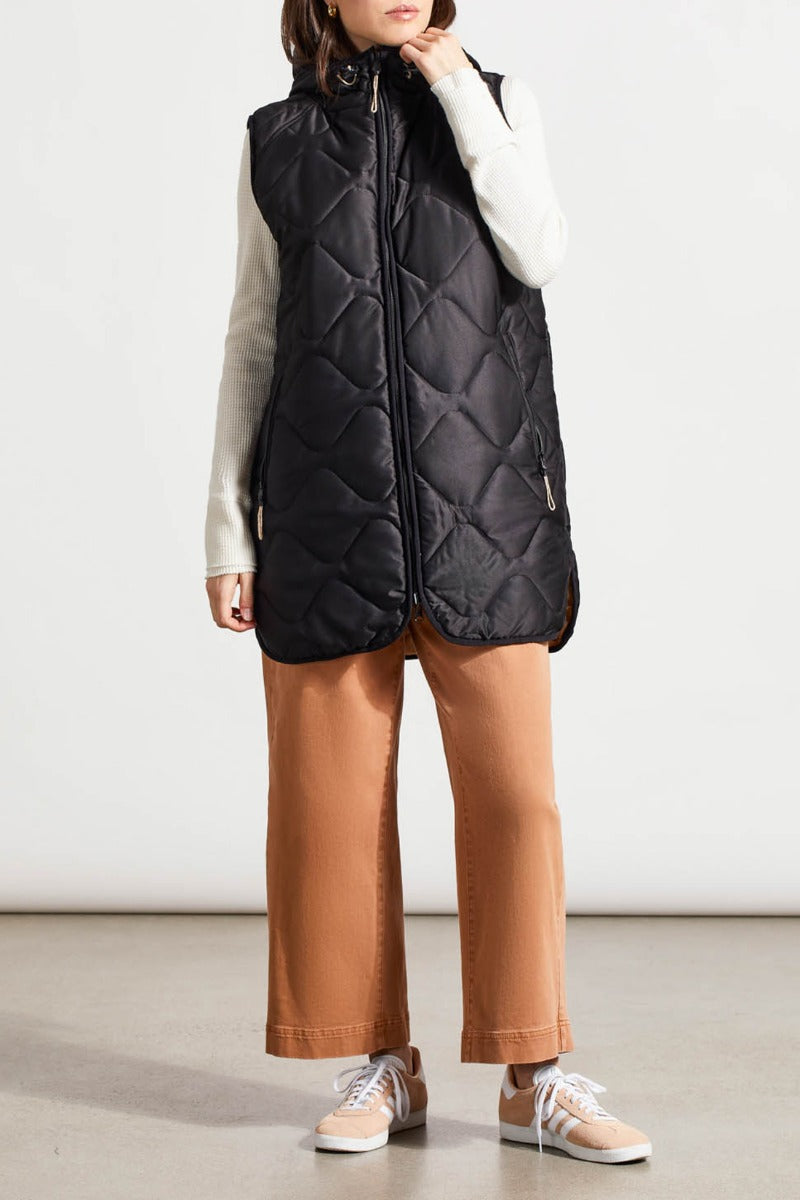 Reversible Long Puffer Vest