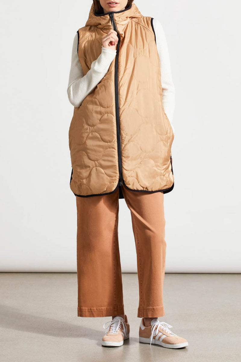 Reversible Long Puffer Vest