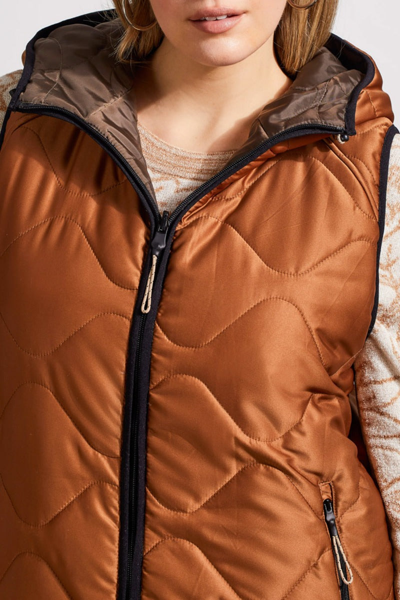 Reversible Long Puffer Vest