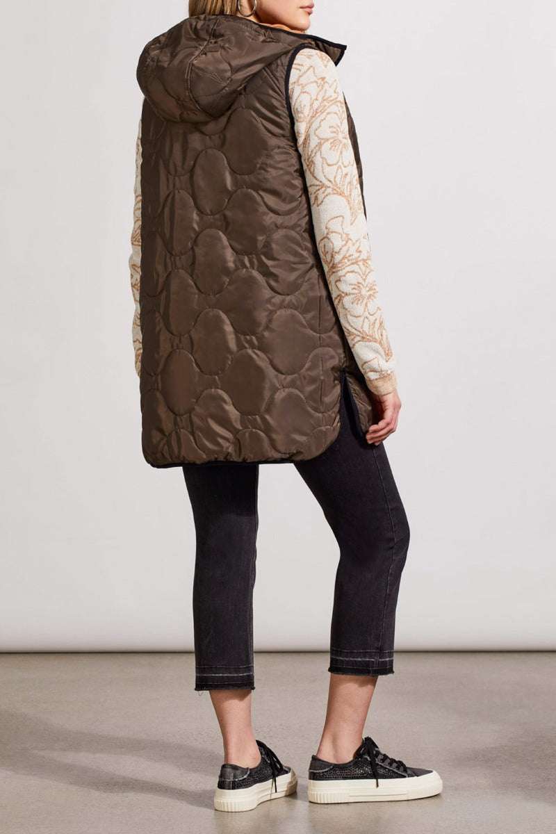 Reversible Long Puffer Vest