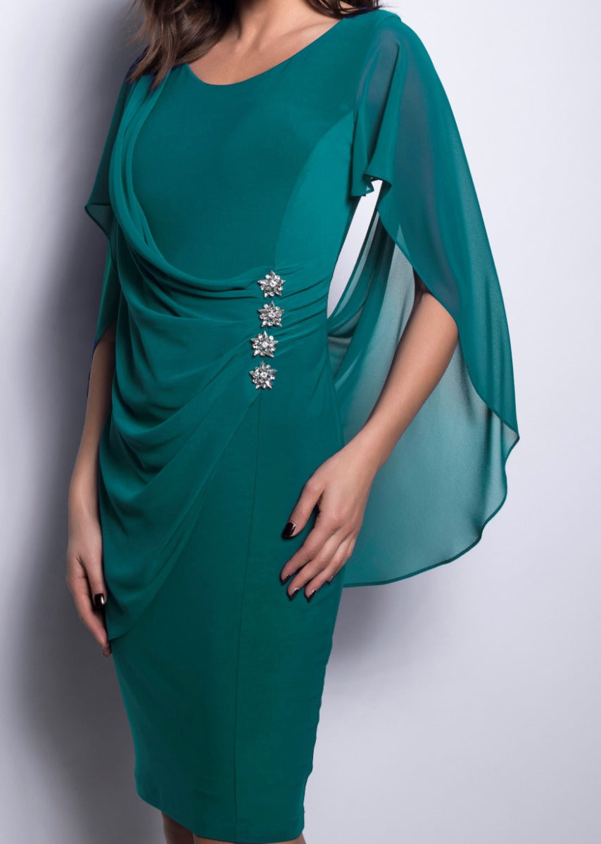 Chiffon Drape Dress