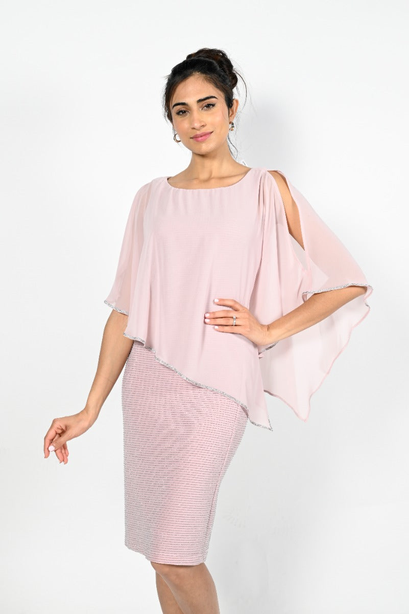 Chiffon Overlay Dress