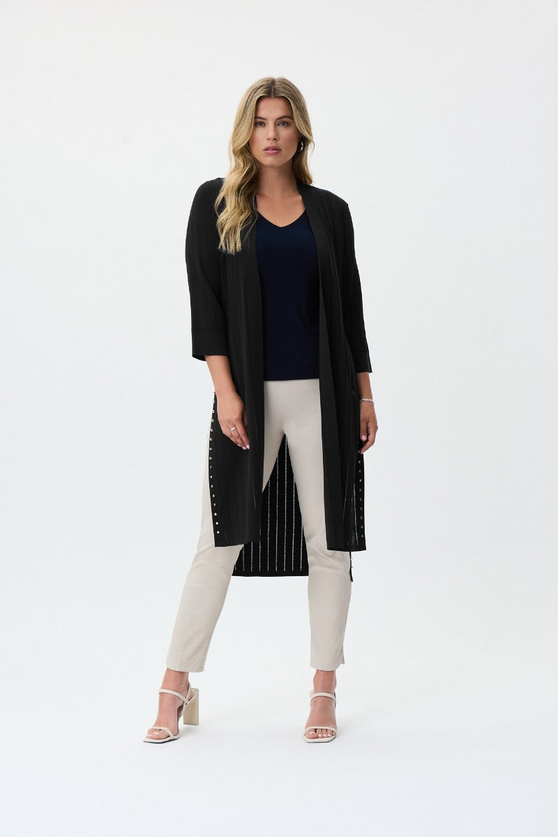 Stud Slit Duster Cardigan