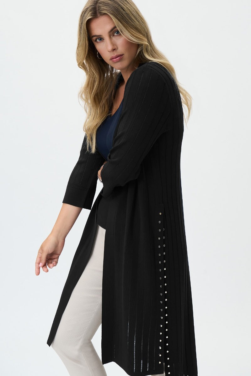 Stud Slit Duster Cardigan