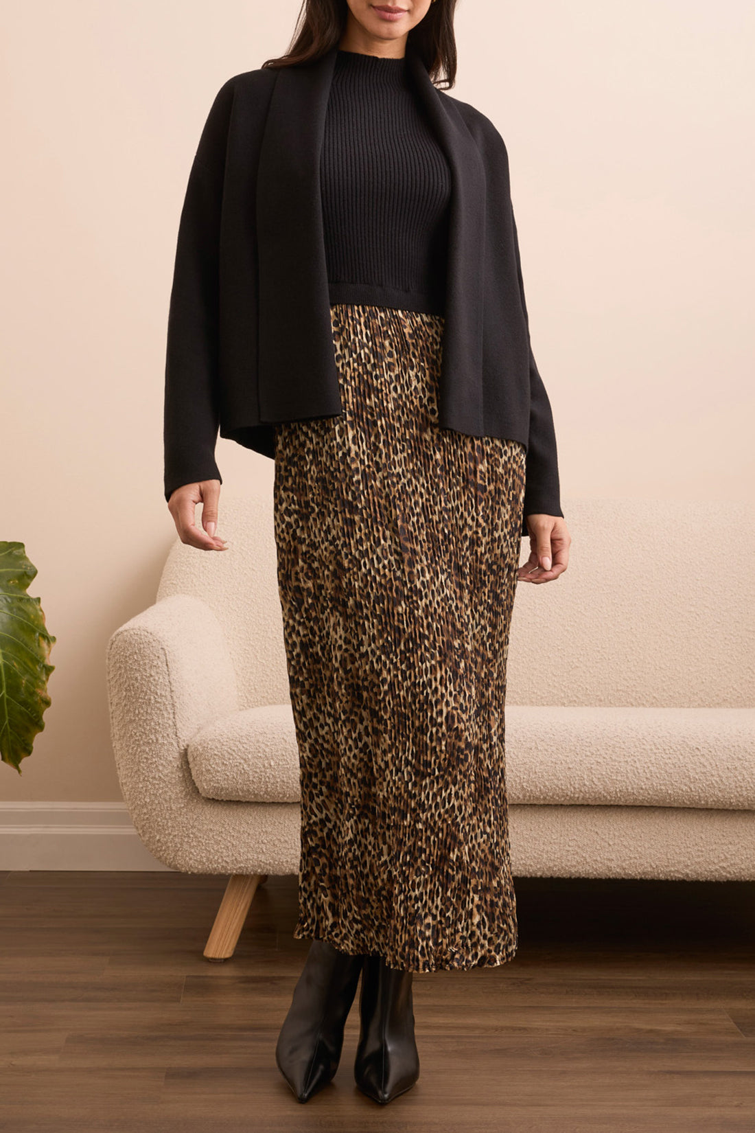 Shawl Collar Knit Jacket