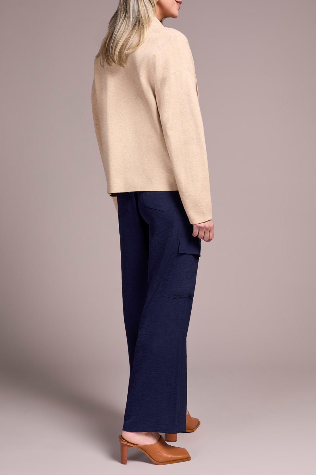Shawl Collar Knit Jacket