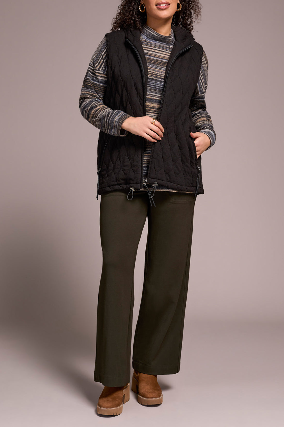 Quilt Zip Front Vest