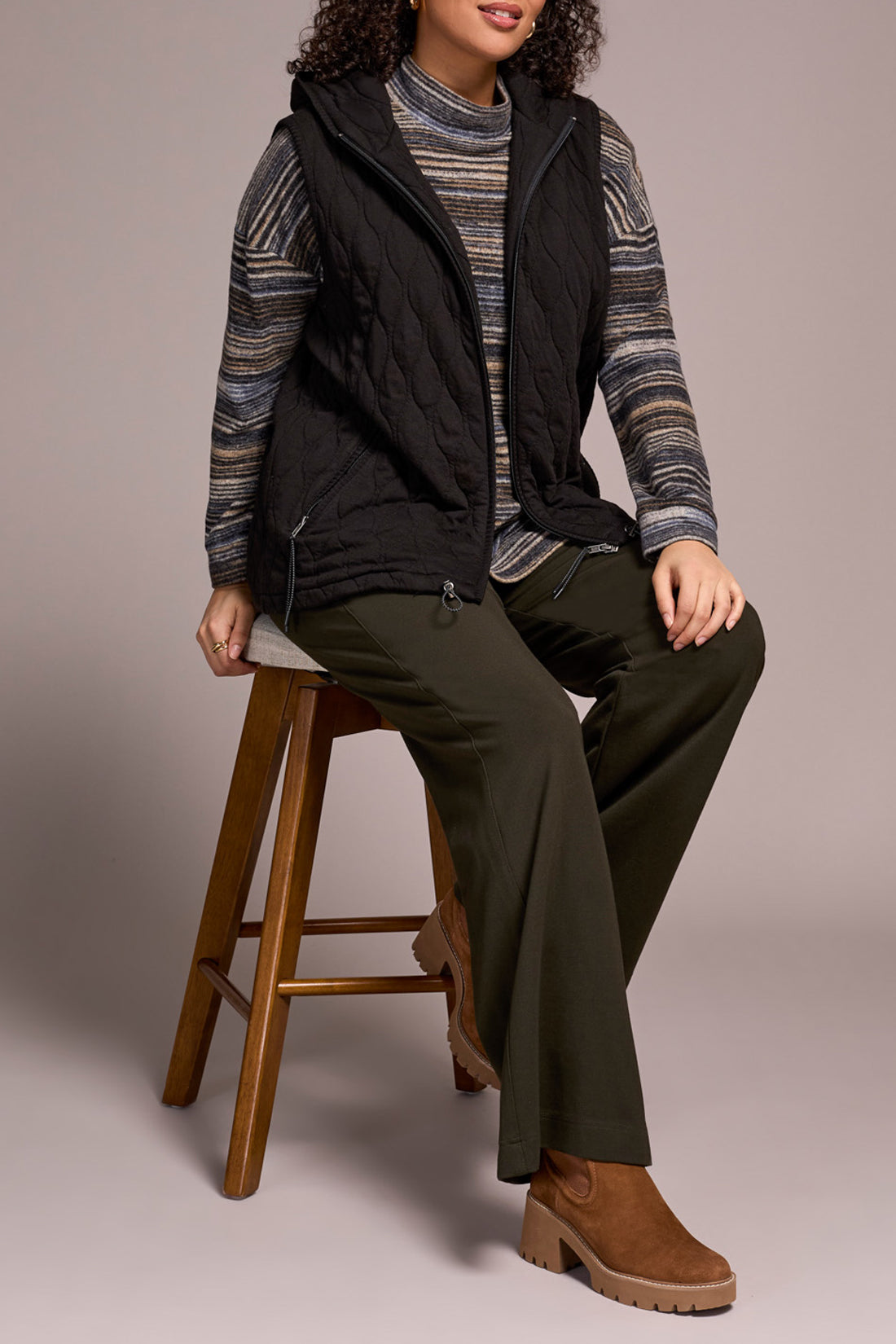 Quilt Zip Front Vest