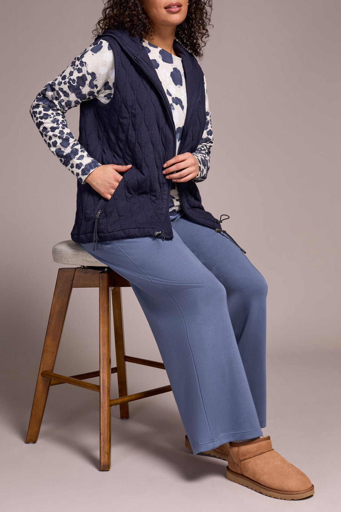 Quilt Zip Front Vest