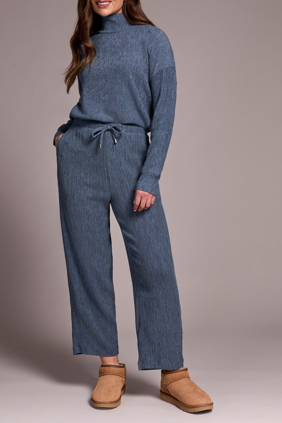 Crush Pleat Crop Pant