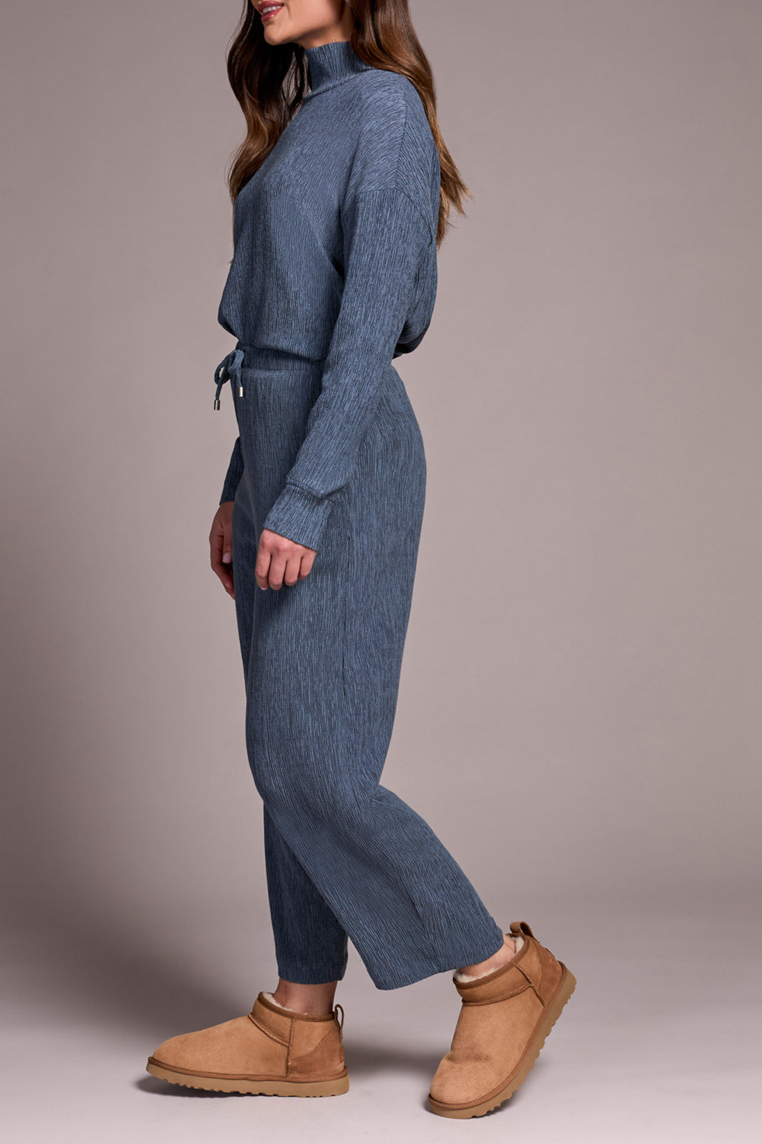 Crush Pleat Crop Pant
