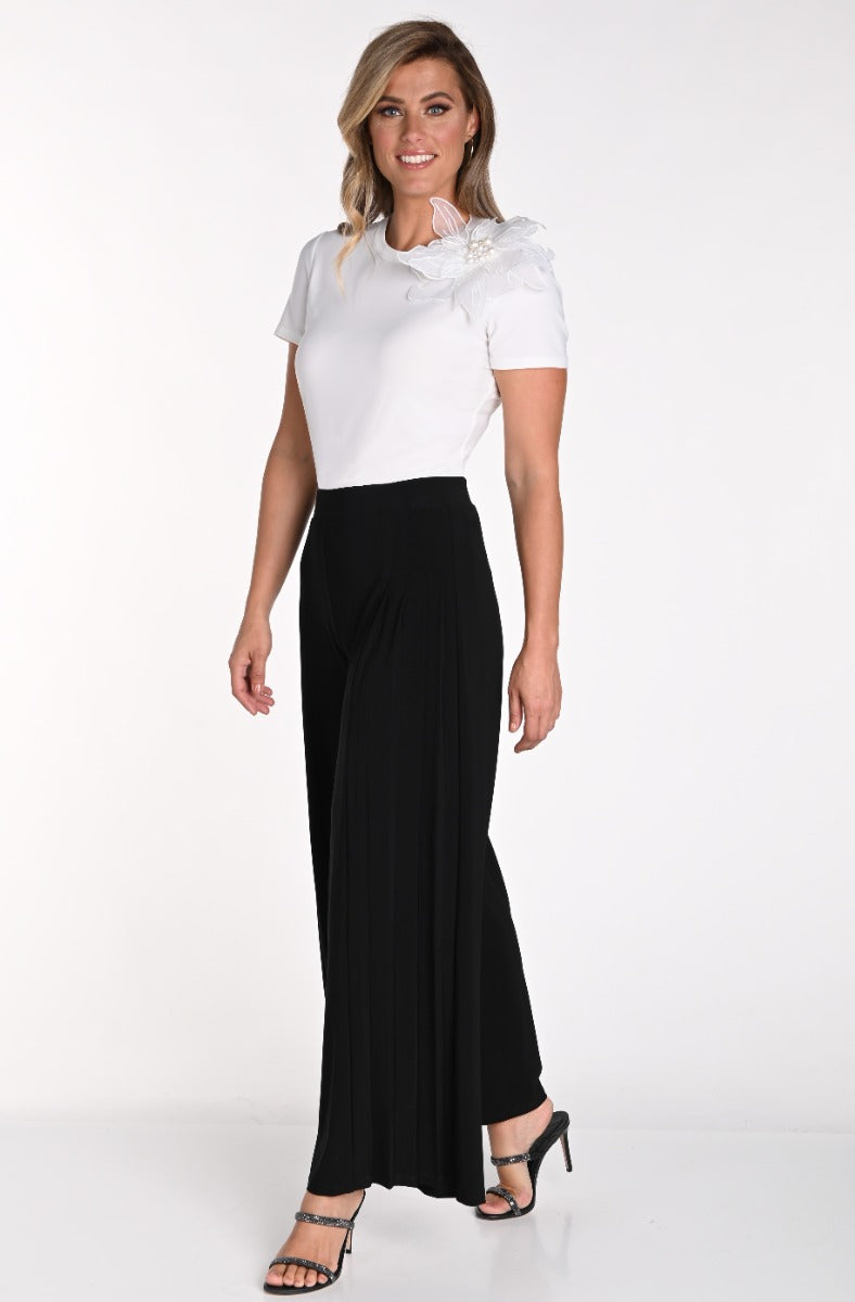 Wide Leg Jersey Pant