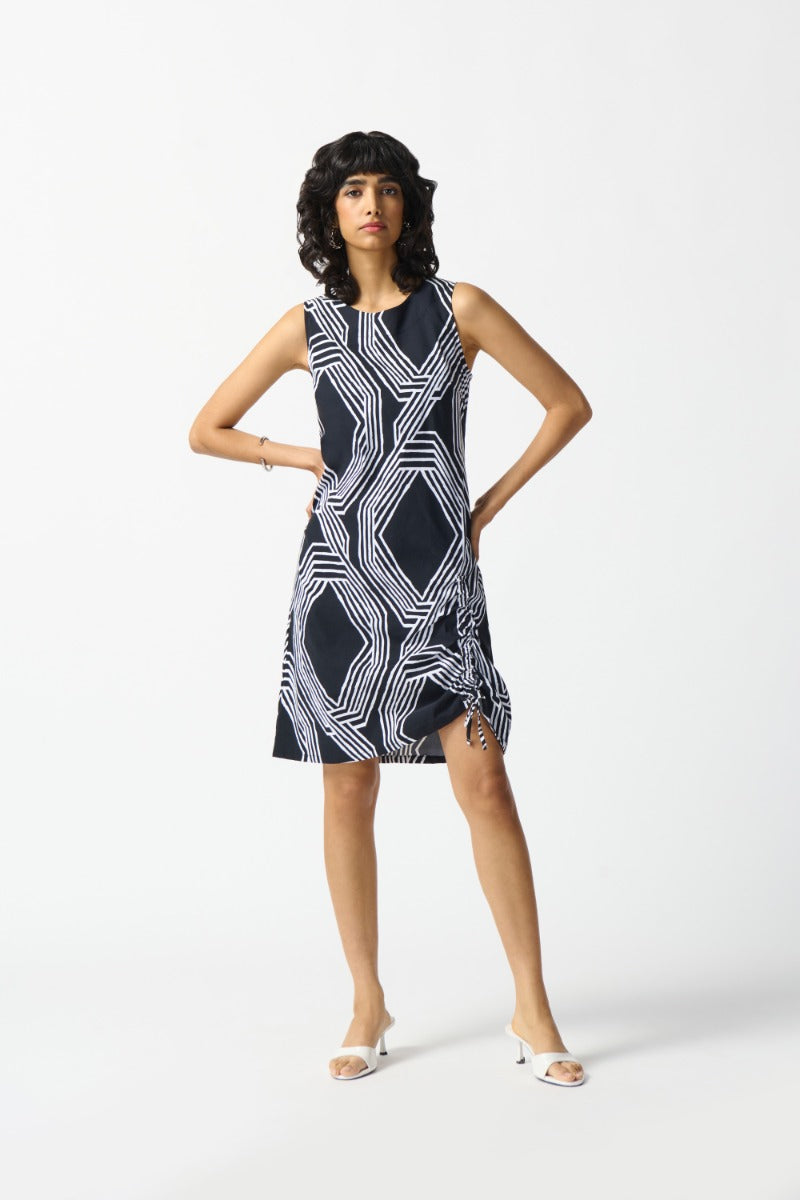 Geometric Print Sheath Dress