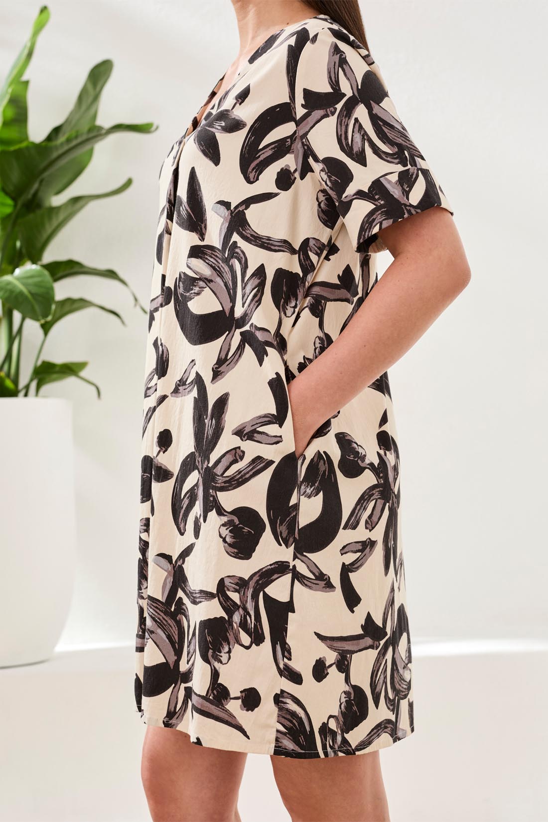 Floral Print  Cotton Dress