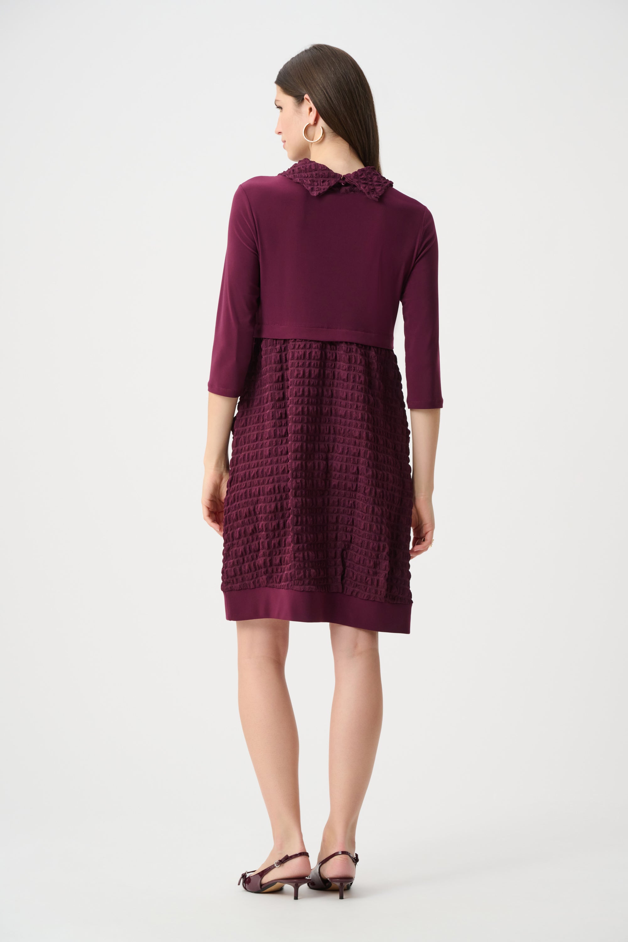 Bubble Jacquard Cocoon Dress