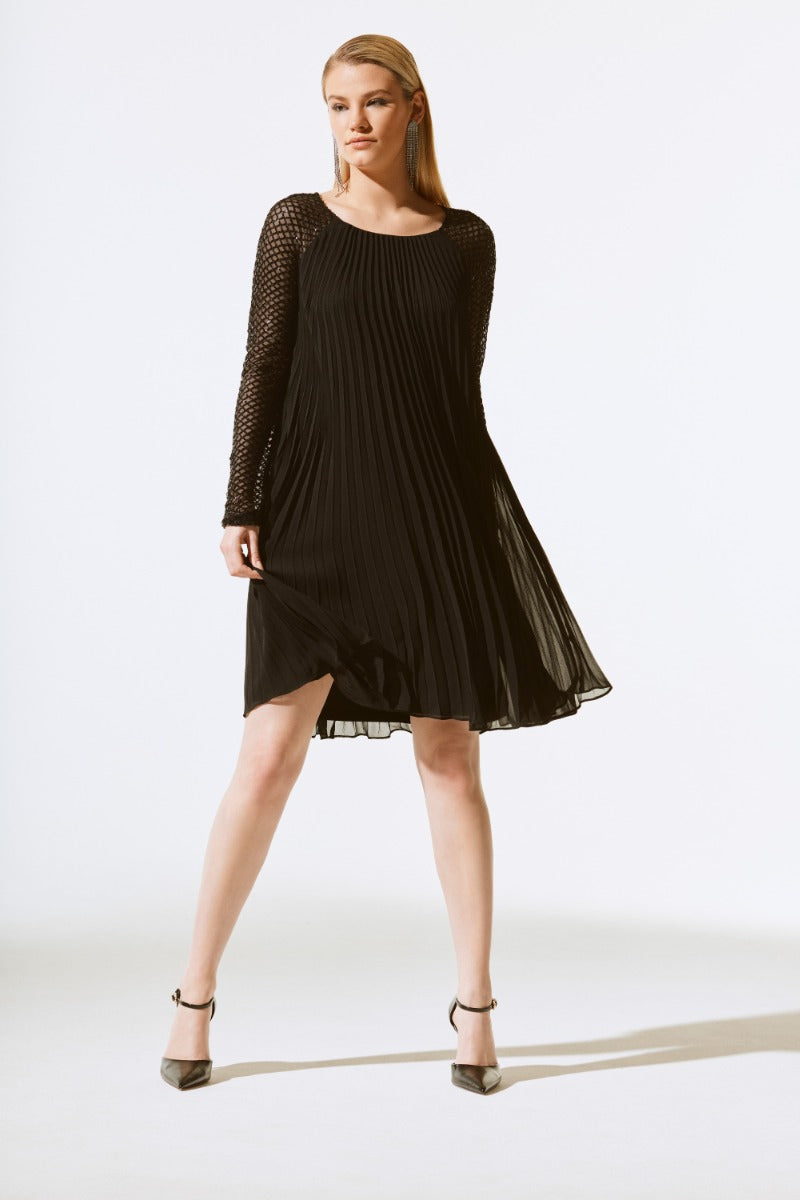 Pleated Chiffon Dress