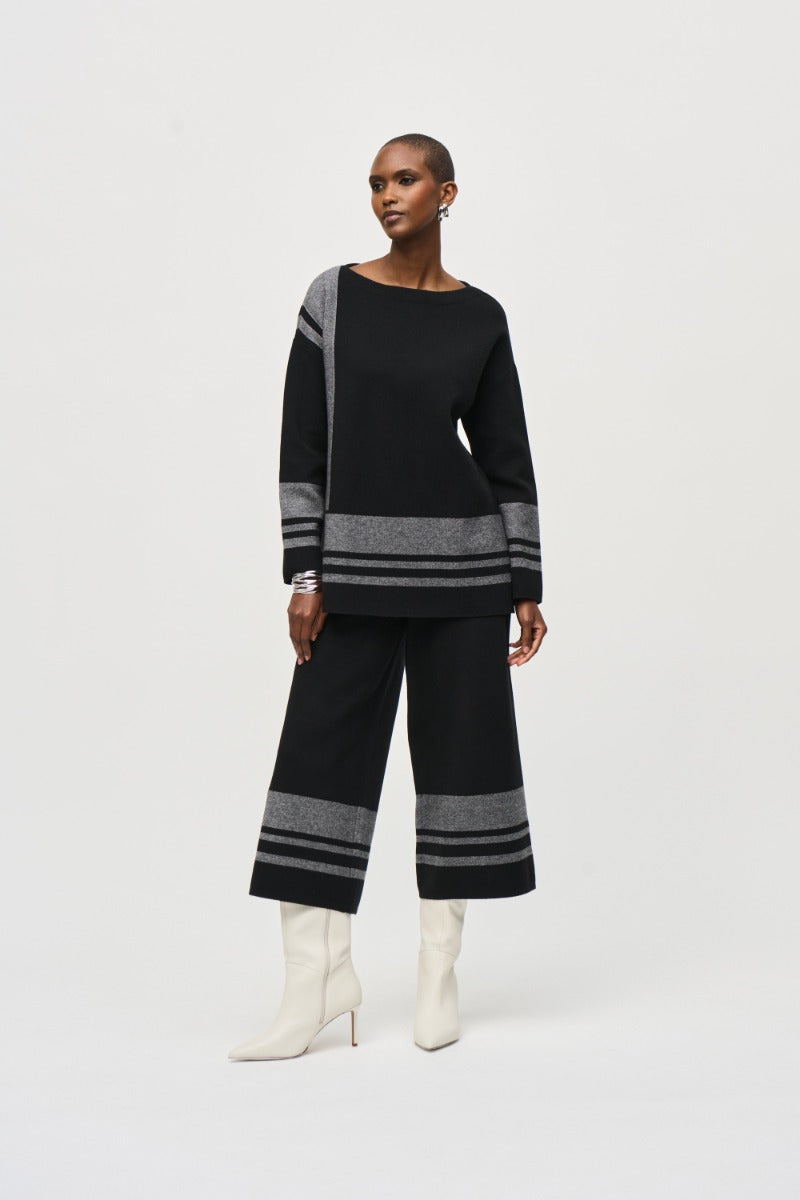 Color Block Stripe Pullover