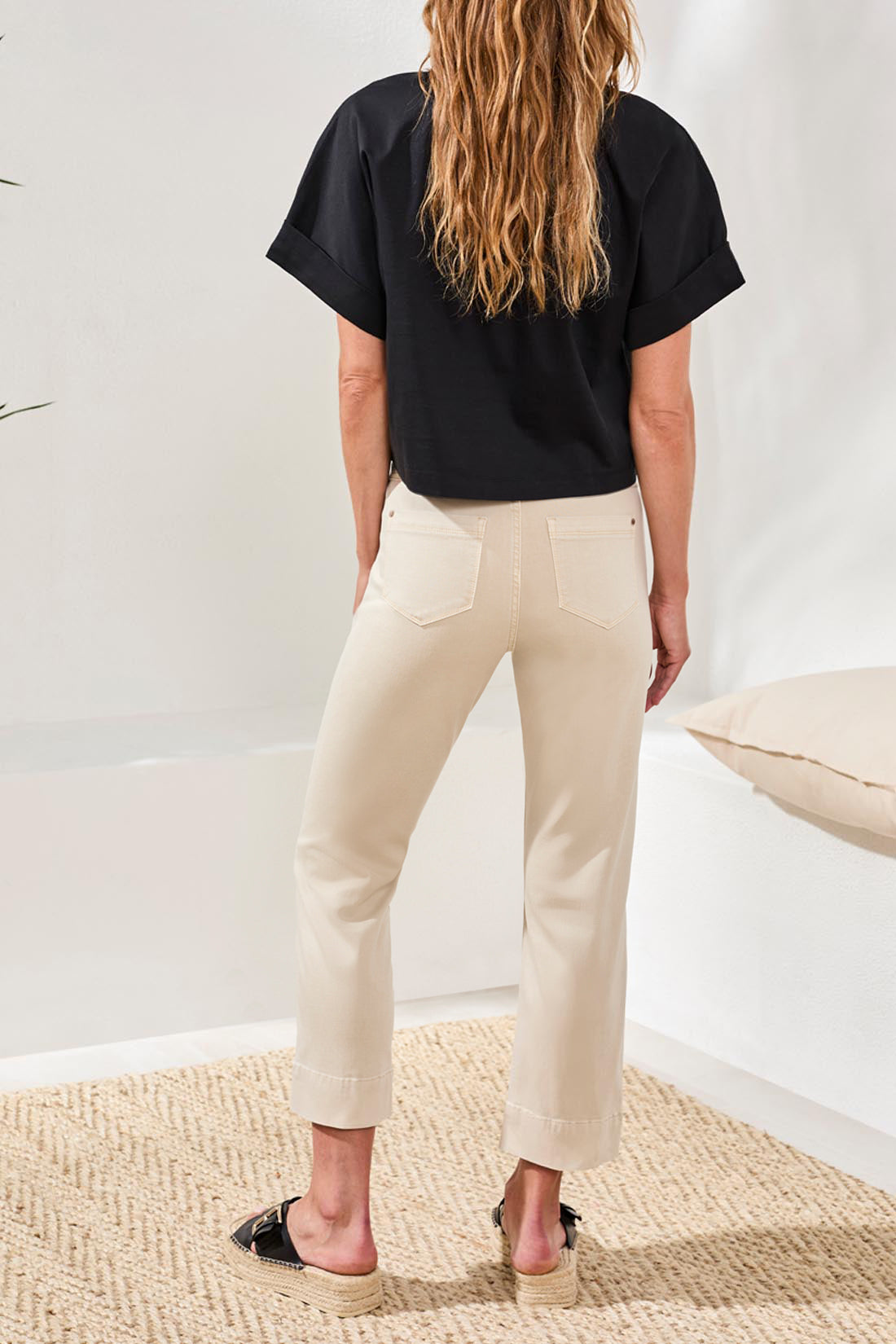 Canvas 5 Pocket Crop Pant