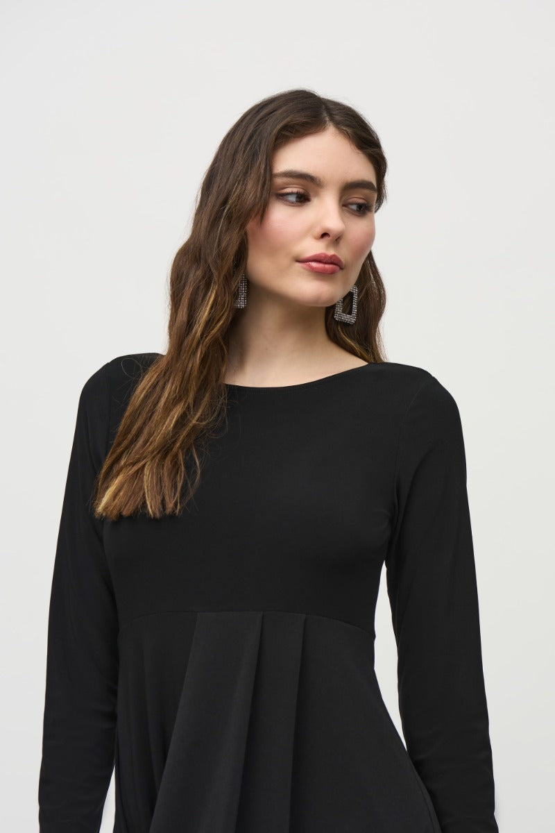 Silky Jersey High-Low Cocoon Hem Dress