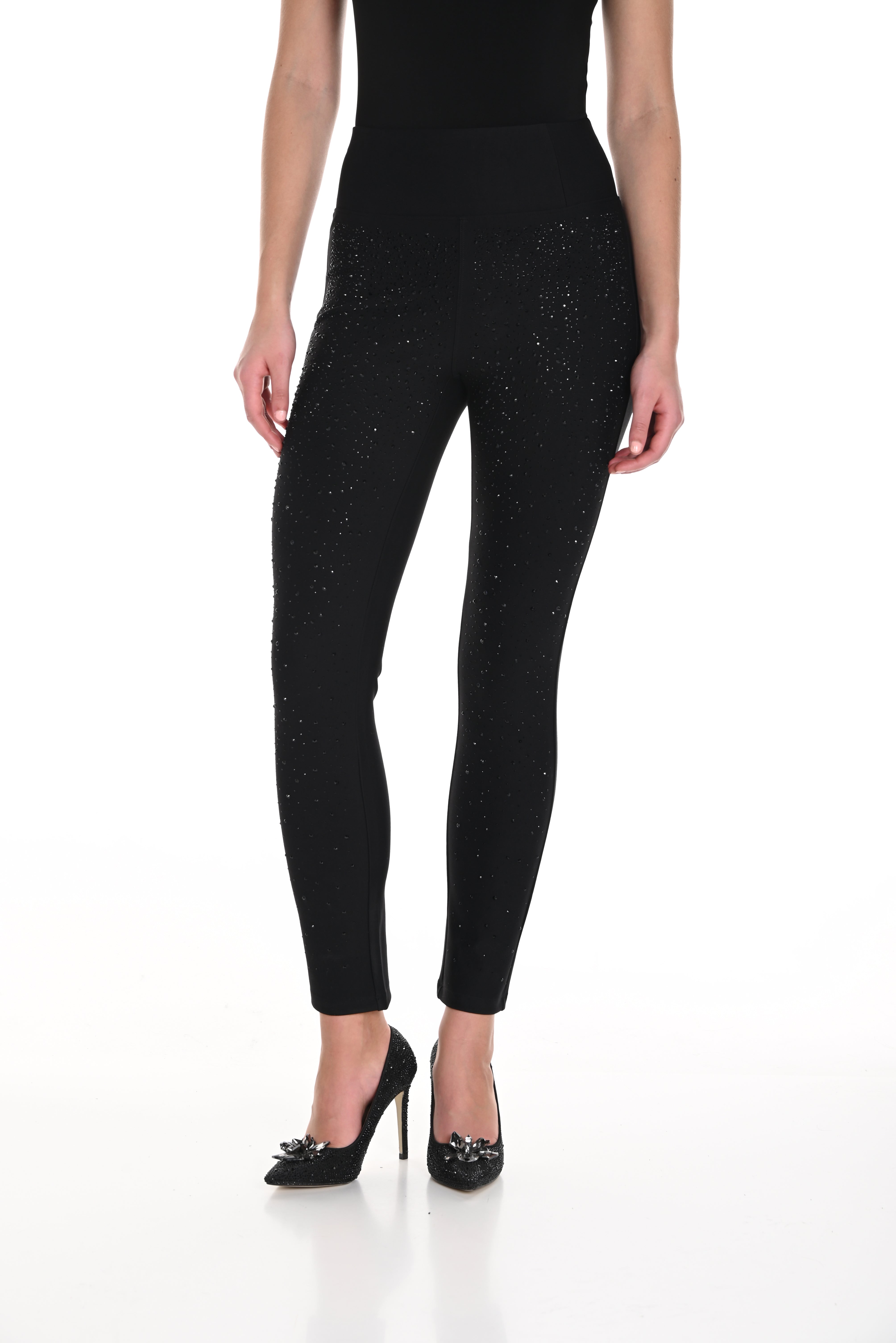 Black Stud Slim Pant