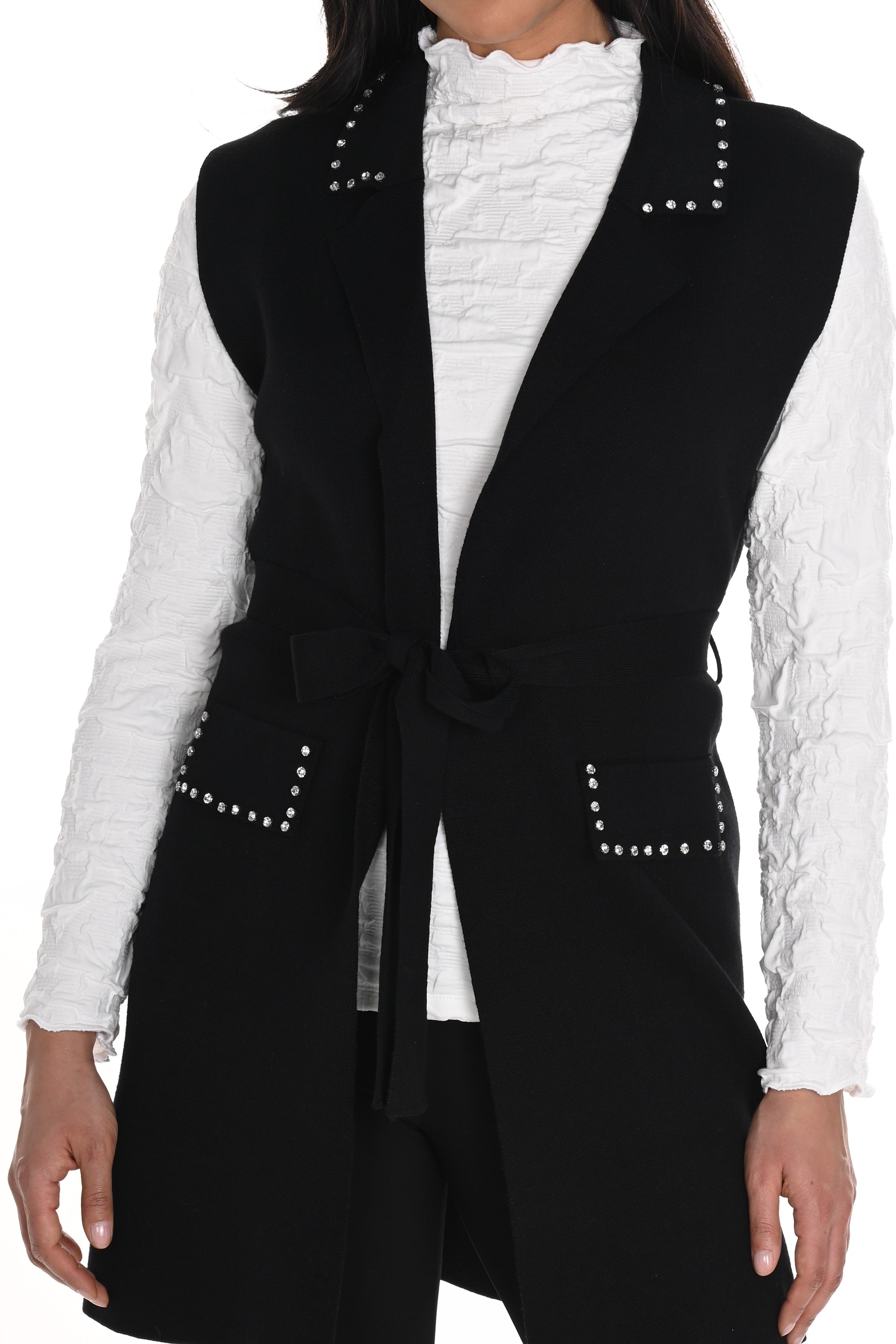 Notch Collar Tunic Vest