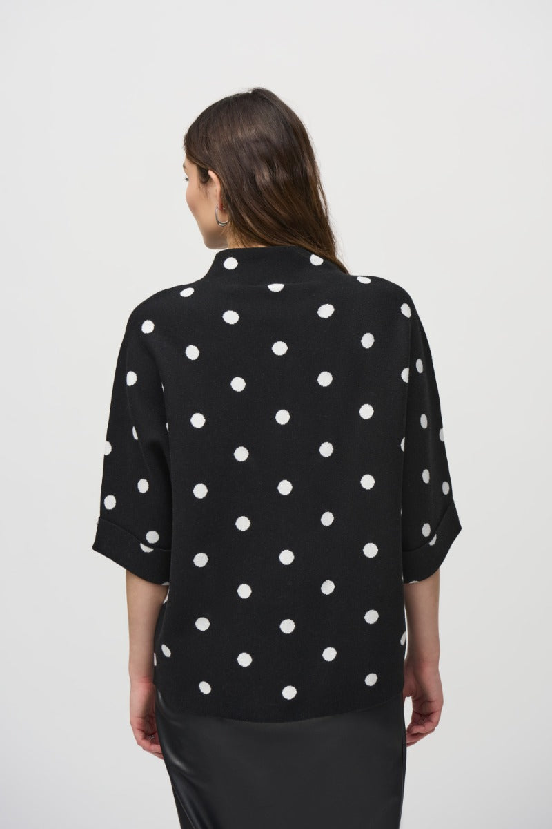 Dot Jacquard Knit Top