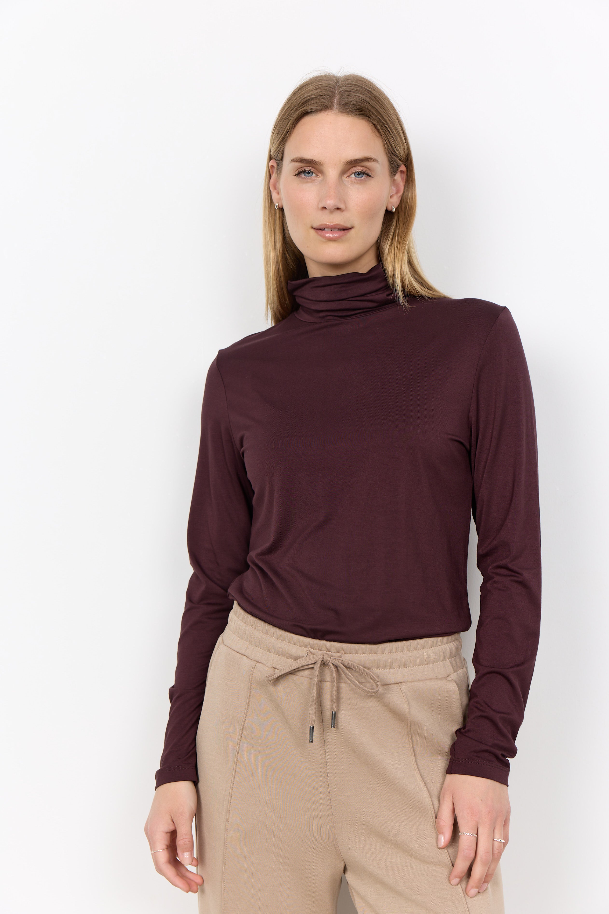 Turtle Neck Jersey Top