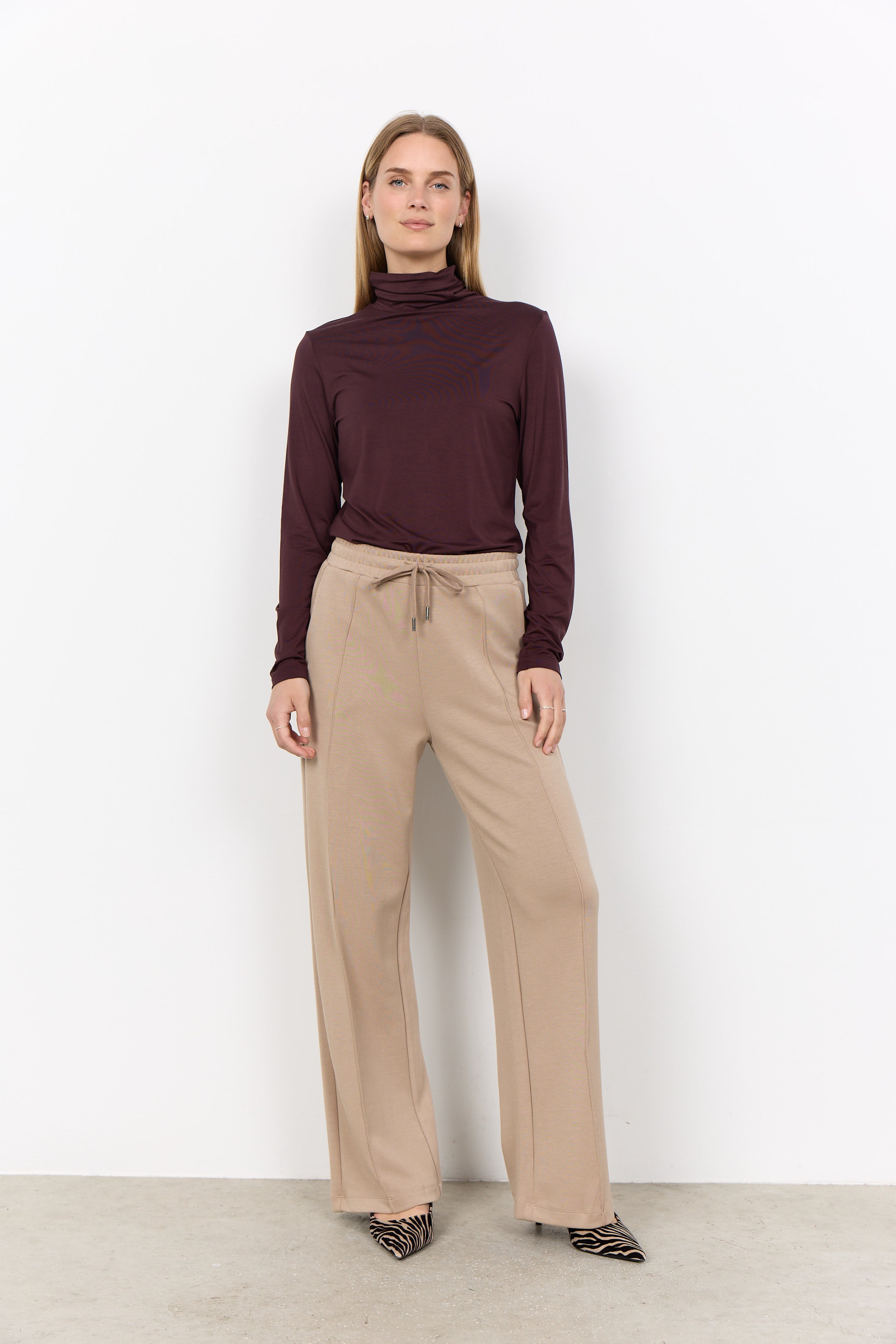 Turtle Neck Jersey Top
