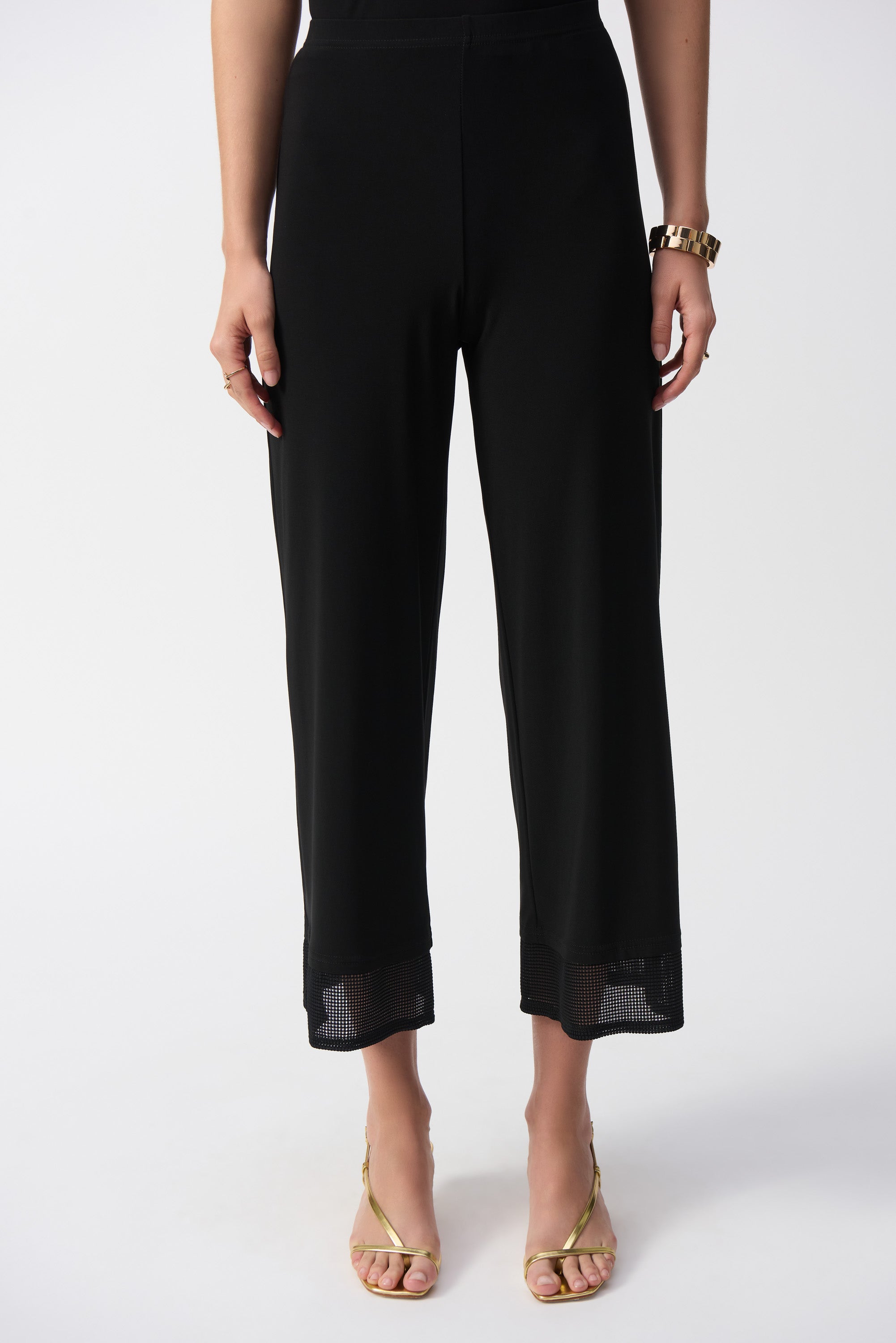 Mesh Trim Crop Pant