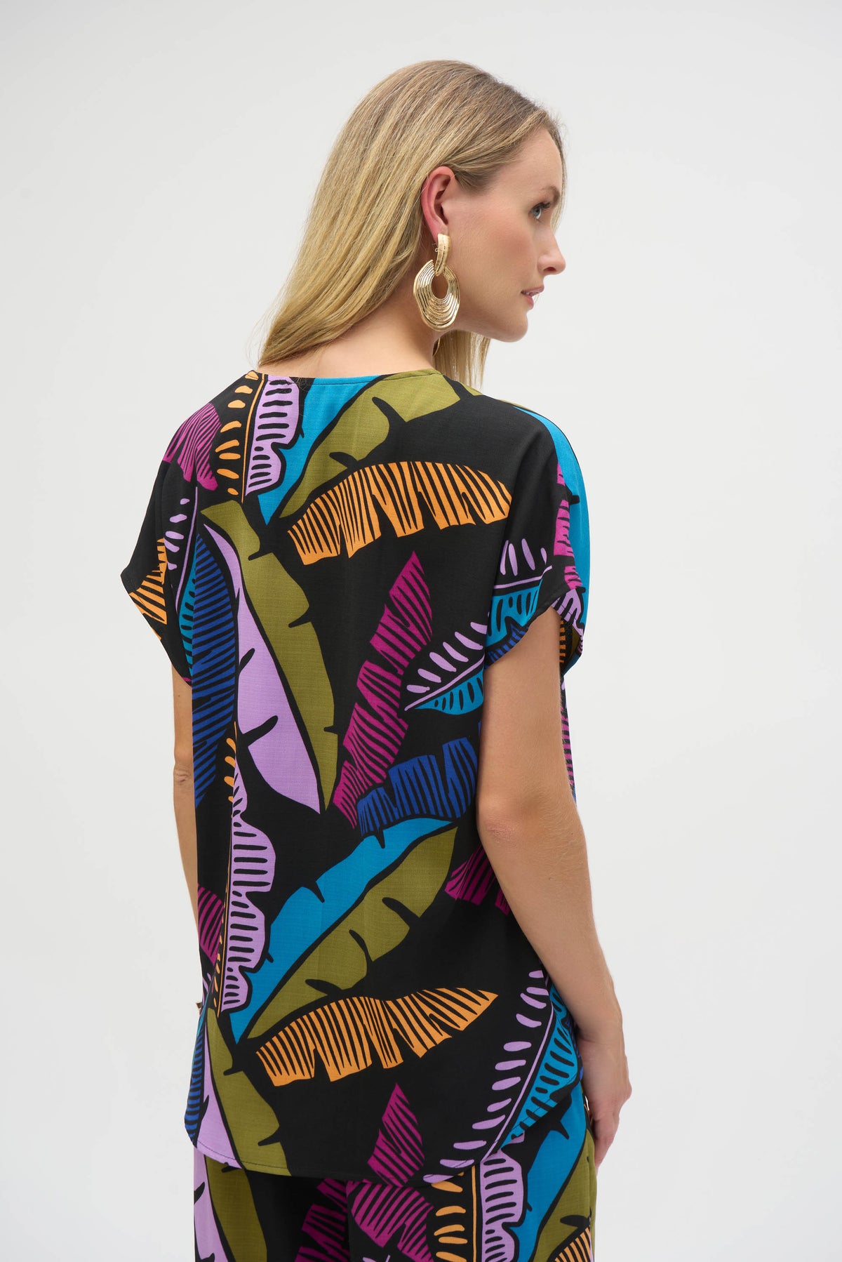 Curvy Print High Lo Top main image 0