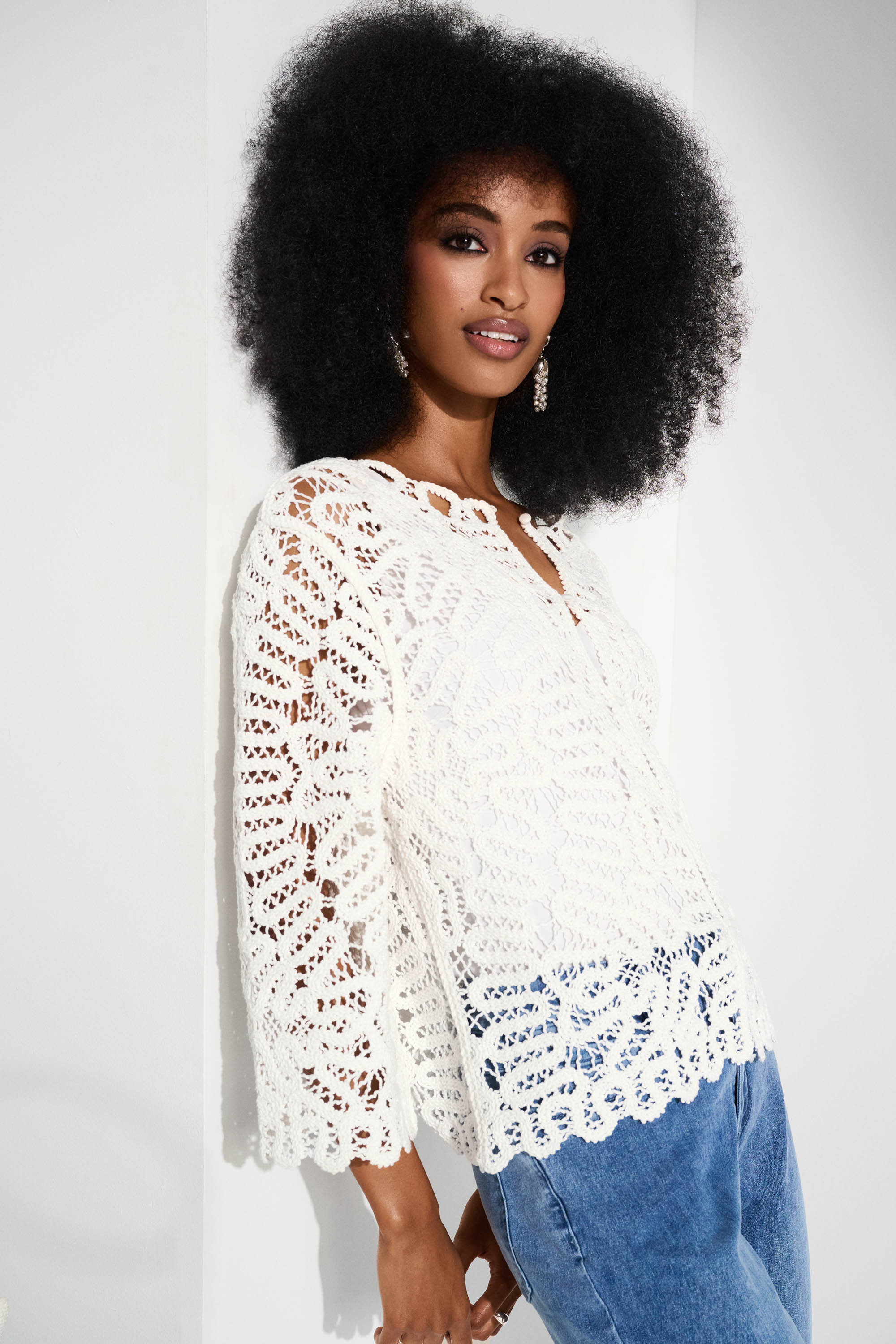 Crochet Knit Cardigan