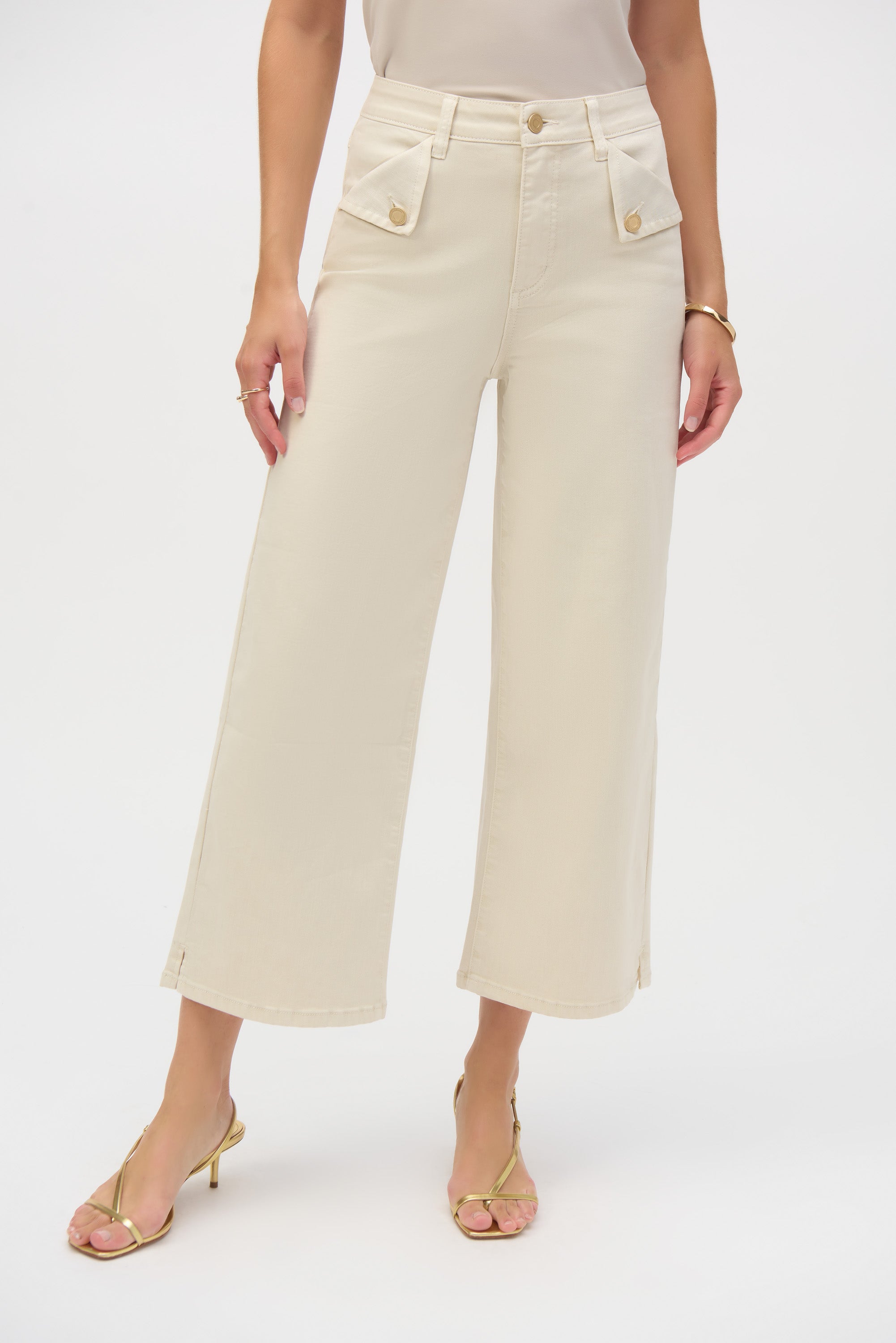 Stretch Denim Culotte