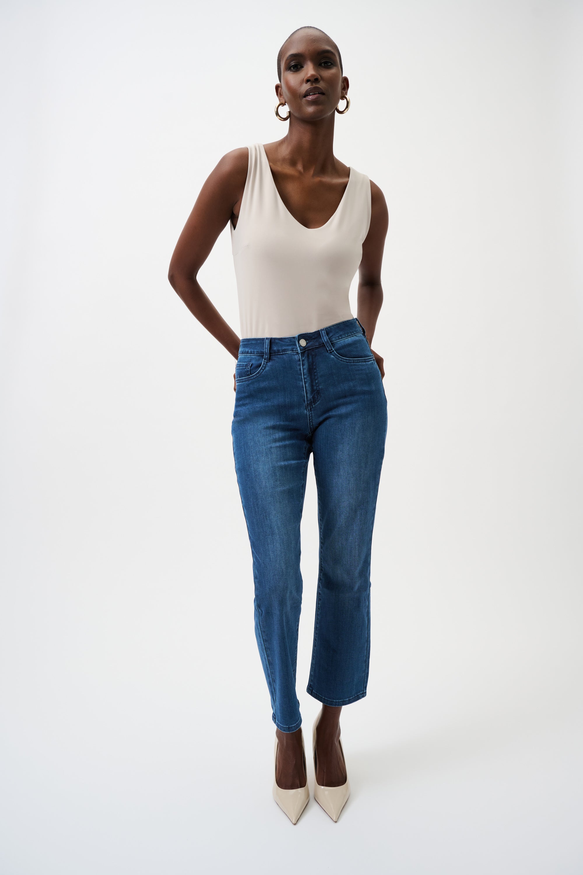 Classic Straight Leg Crop Jeans