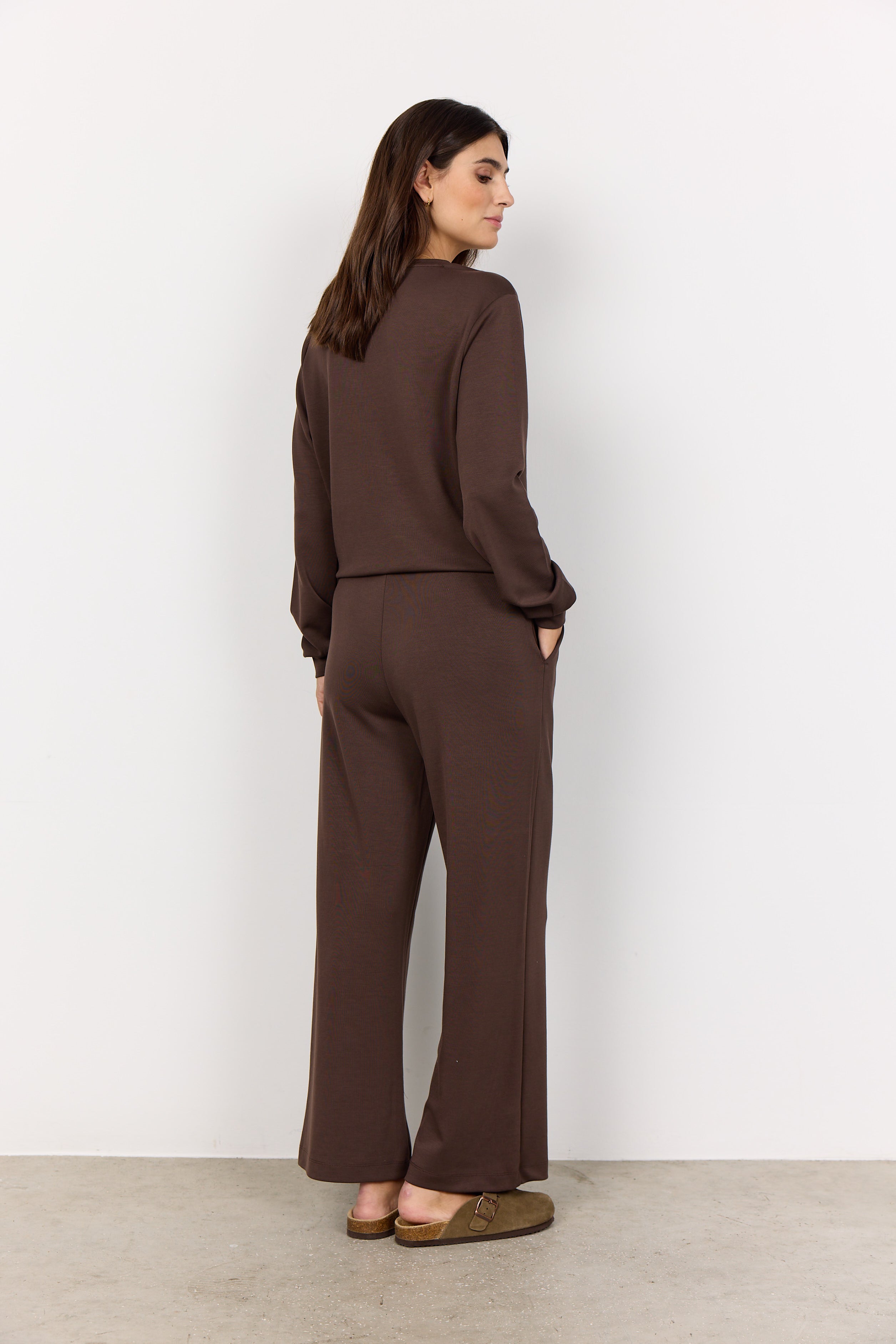 Wide Leg Jersey Pants