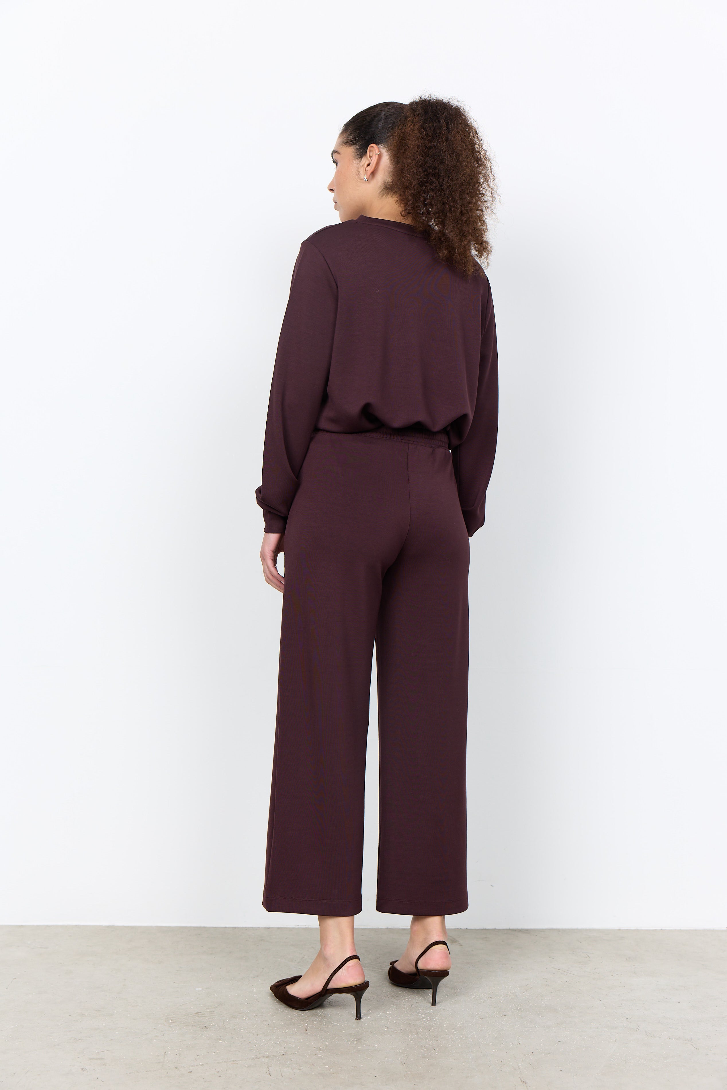 Wide Leg Jersey Pants