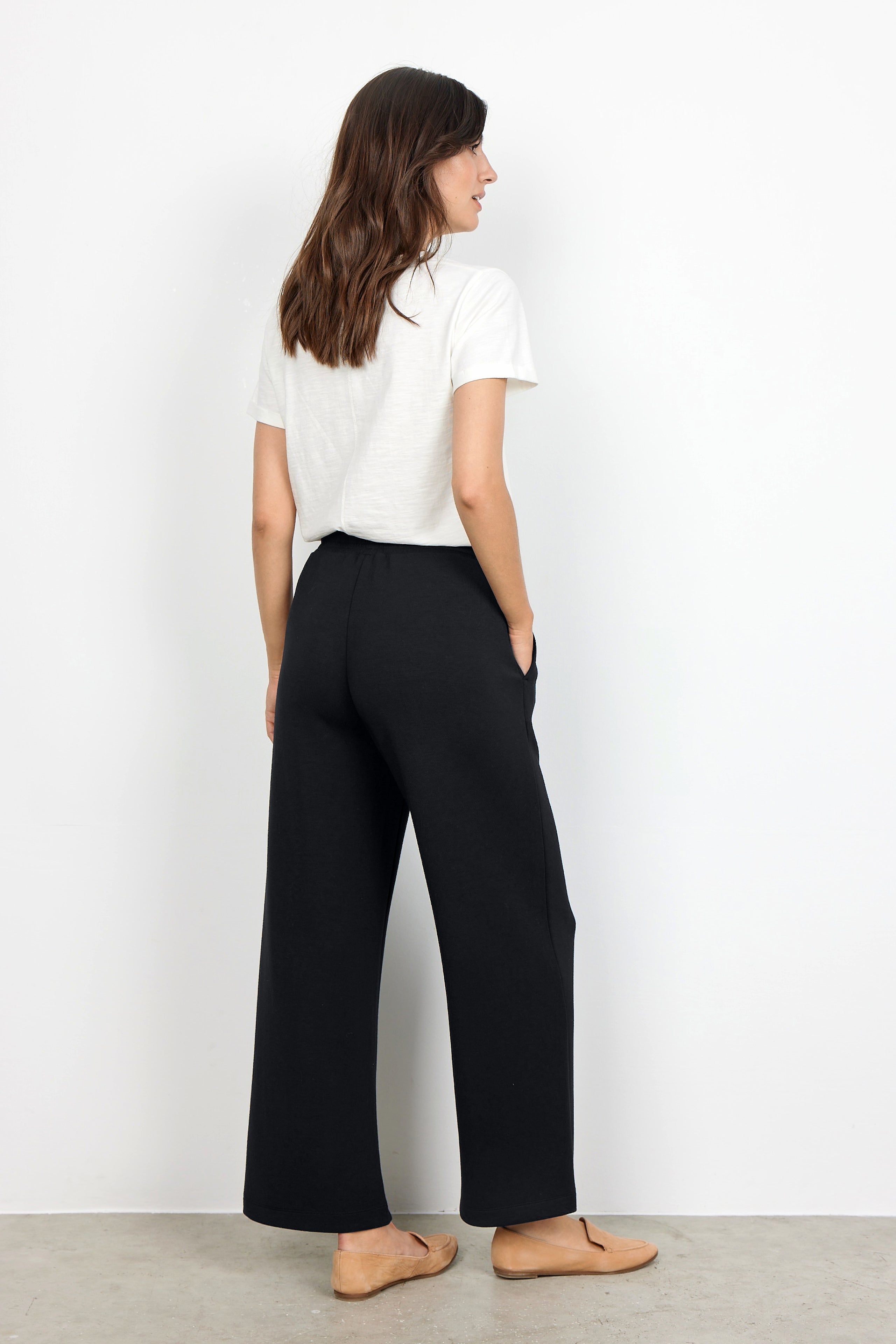 Wide Leg Jersey Pants