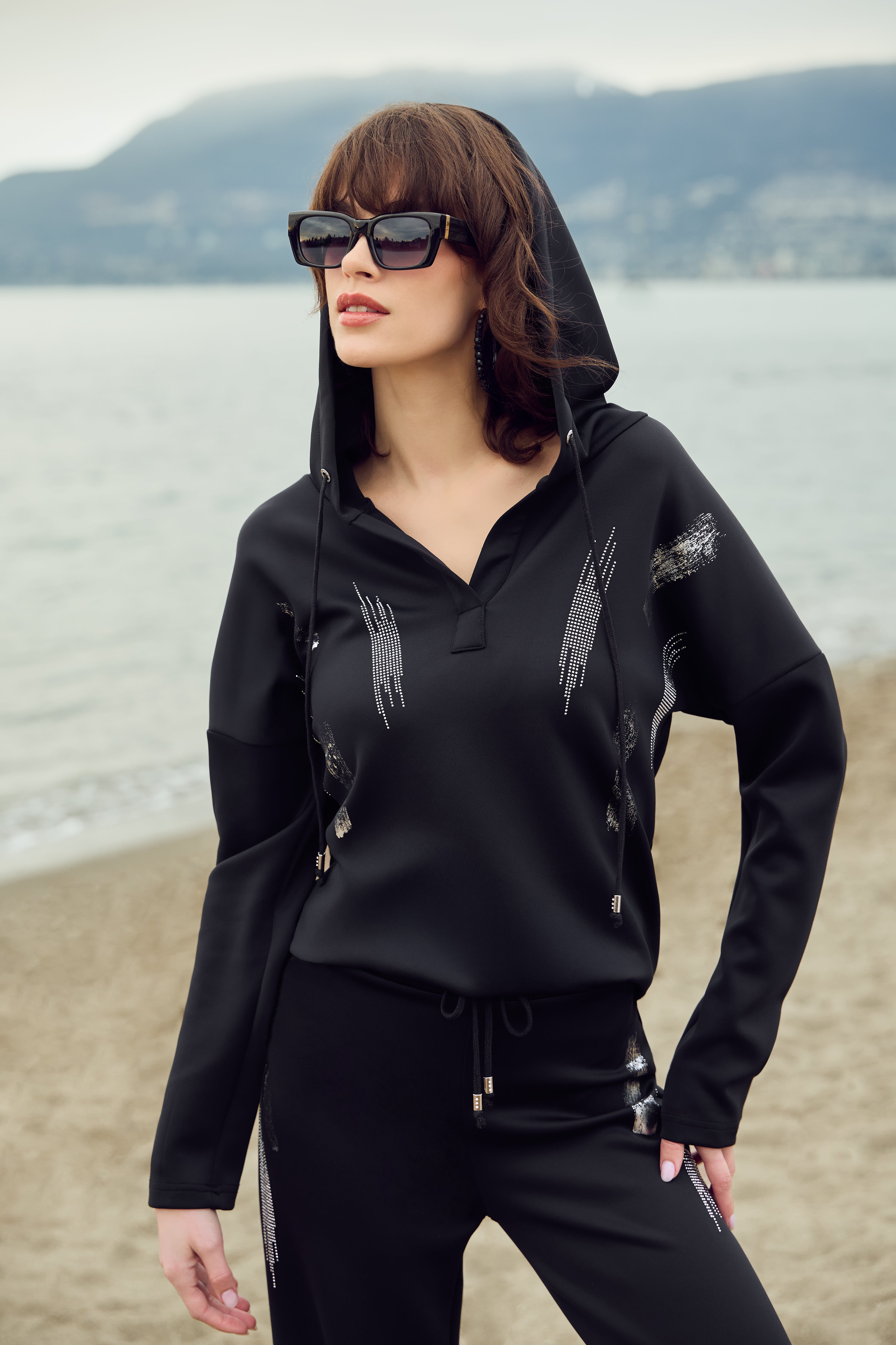 Hooded Jersey Top