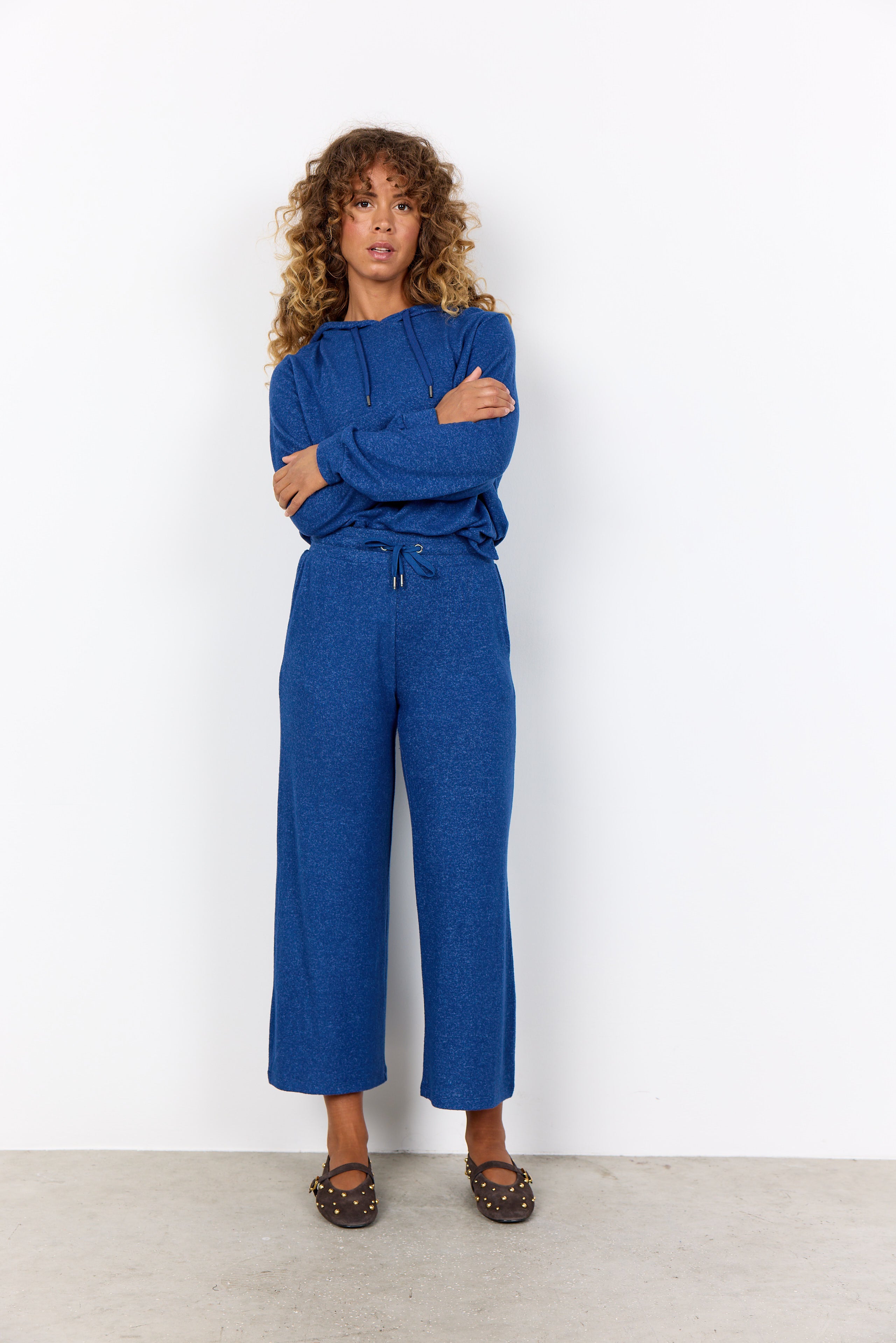 Melange Knit High-Low Top