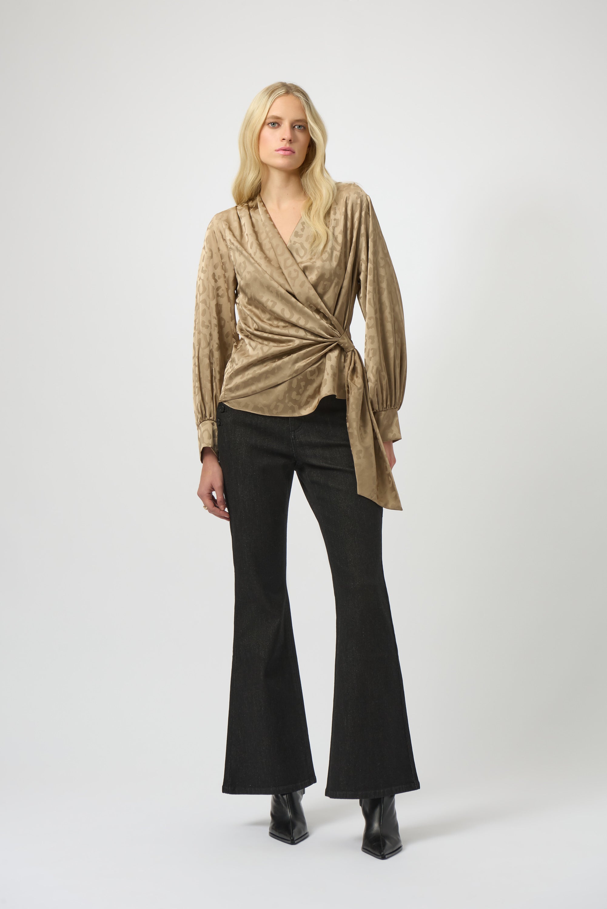 Jacquard Wrap Top