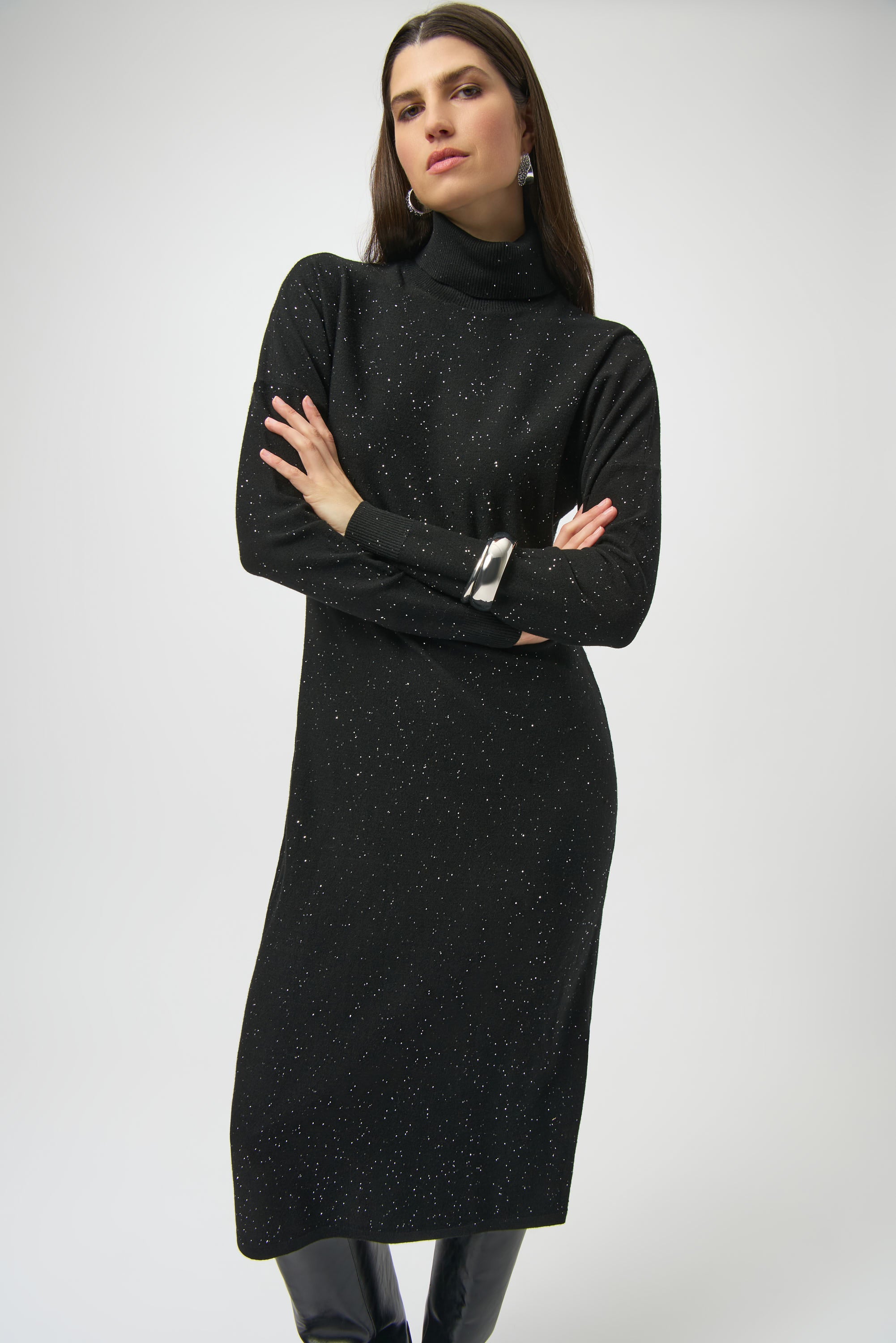 Turtle Neck Sweater Dress