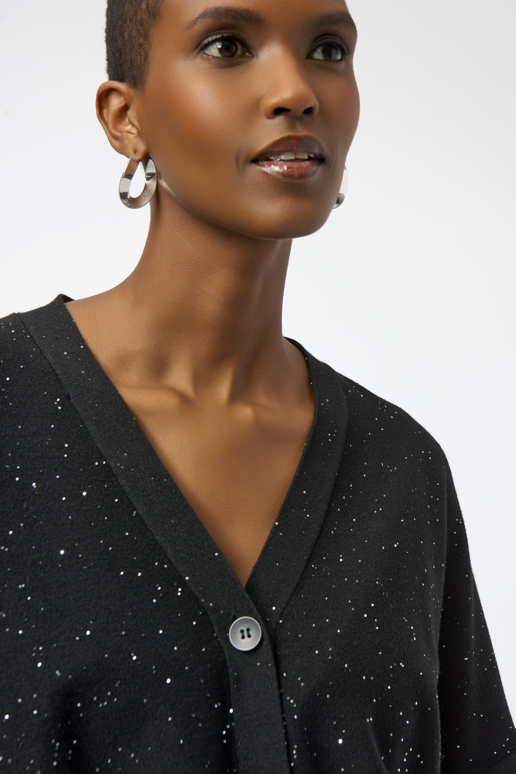 Sequin Trim Cardigan