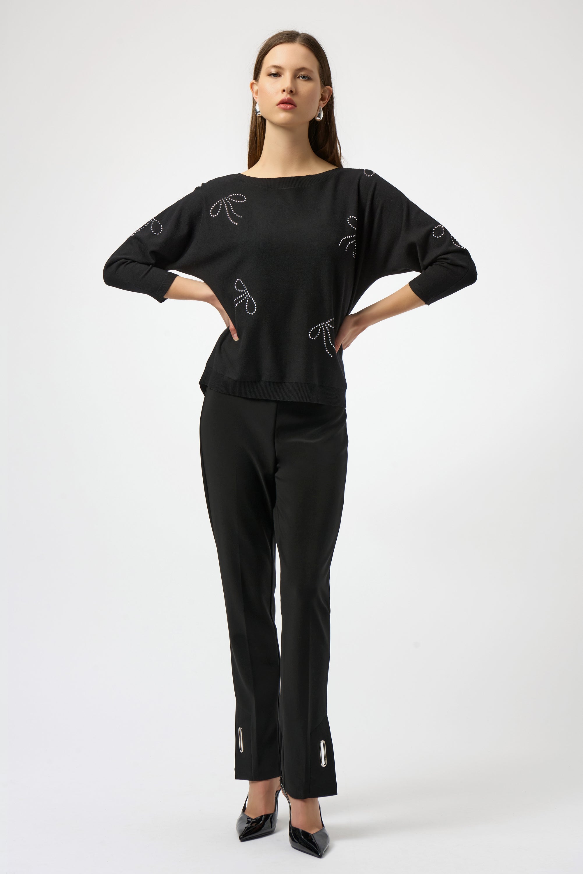 Bow Print Pullover