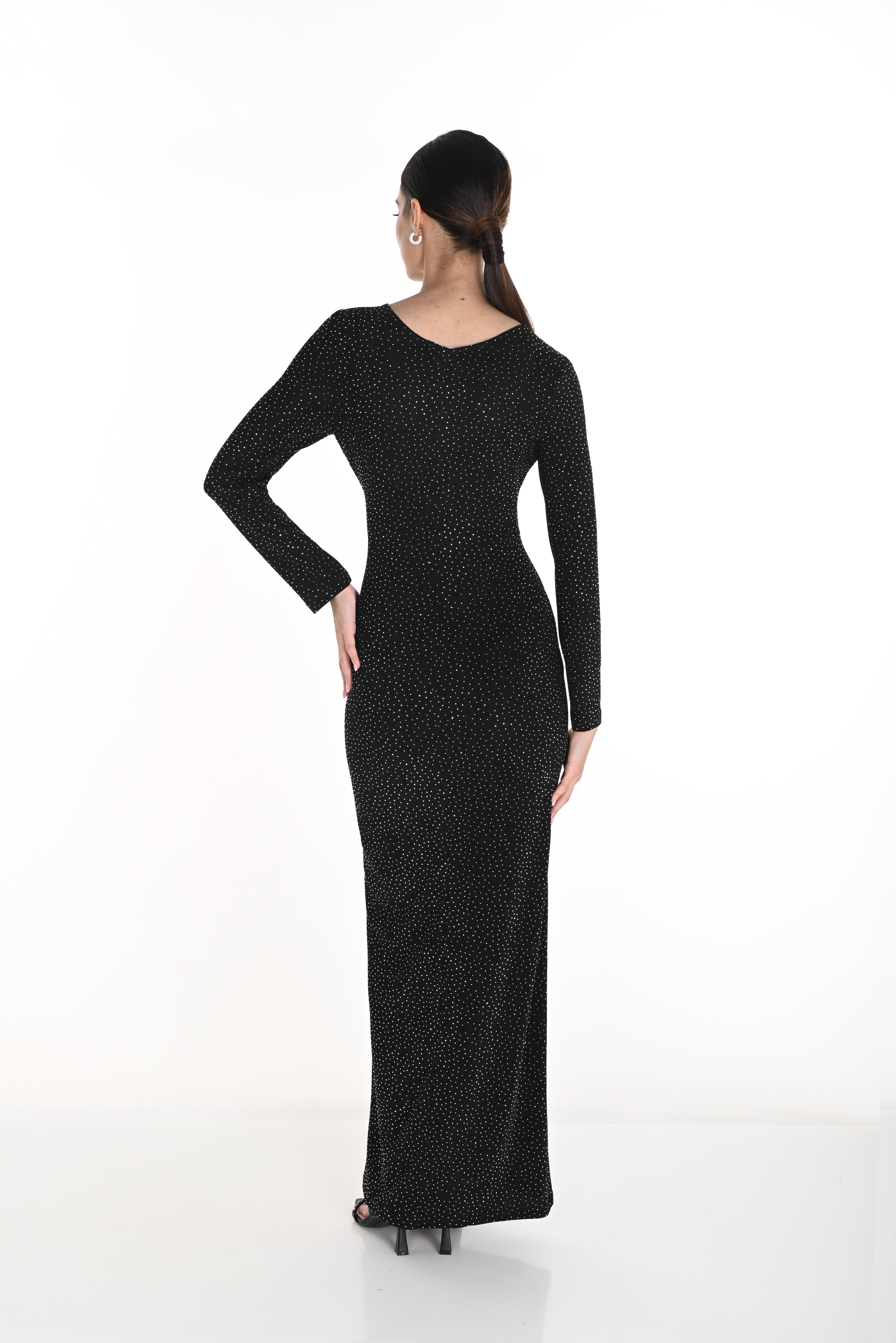 Stud Jersey Maxi Dress - Main Image